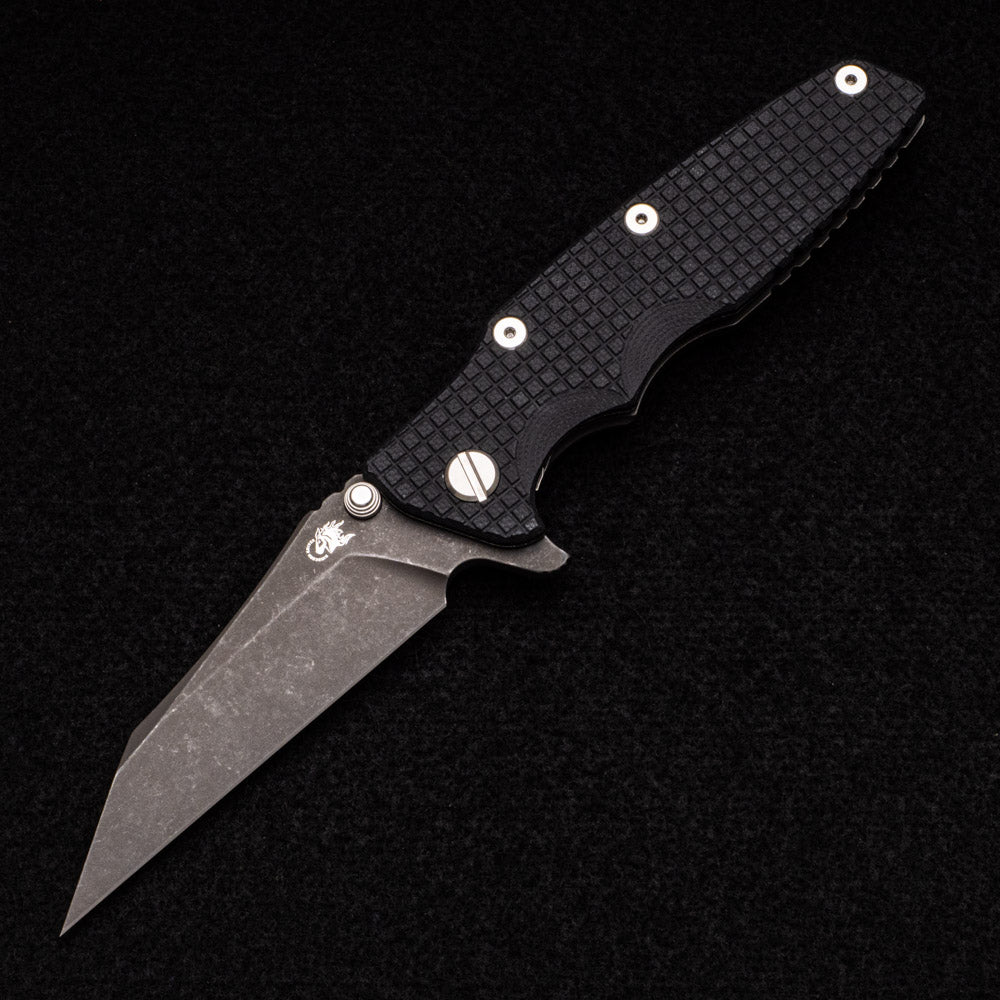 Hinderer Knives Eklipse 3.5" - Wharncliffe 3V Blade - Tri-way - Battle Black