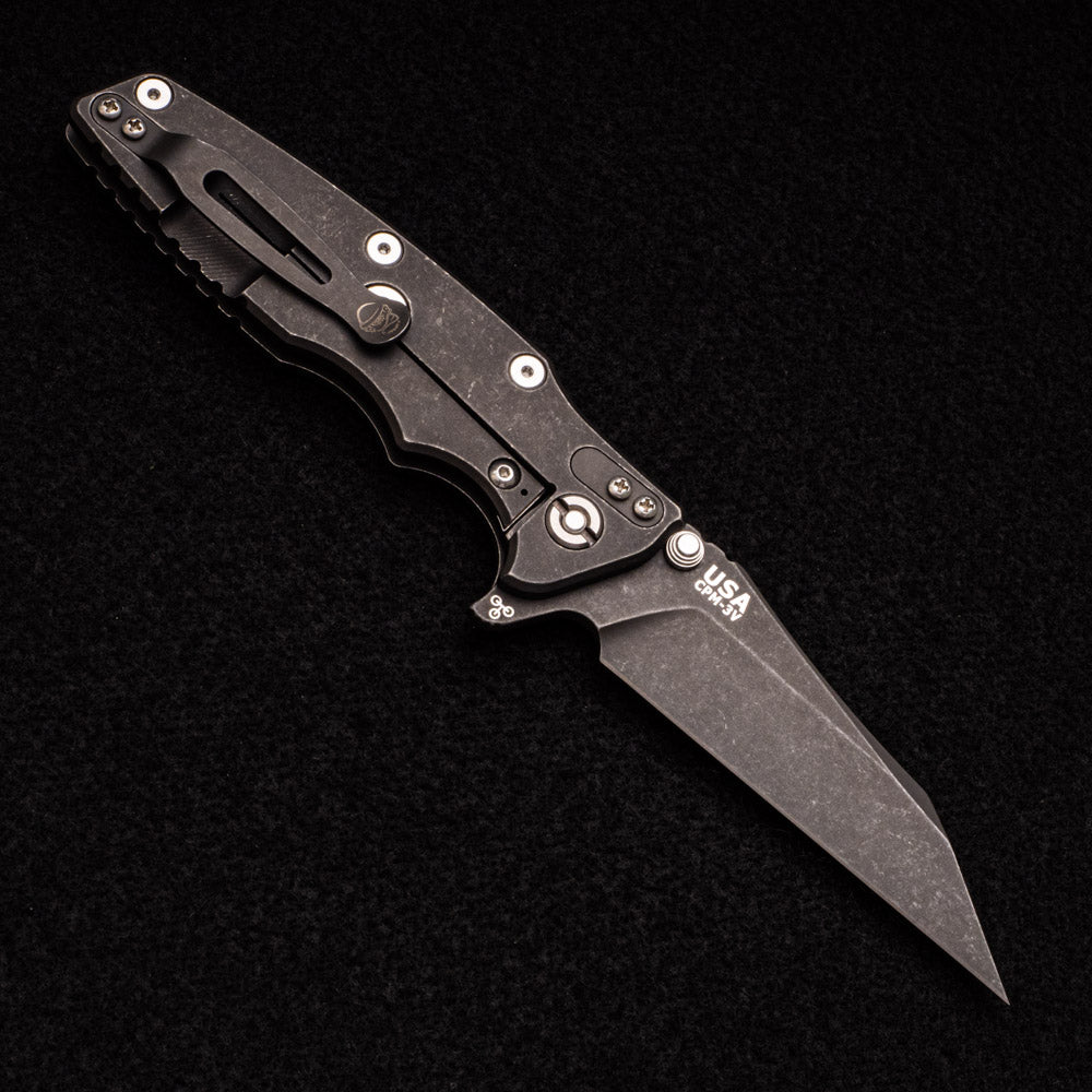 Hinderer Knives Eklipse 3.5" - Wharncliffe 3V Blade - Tri-way - Battle Black