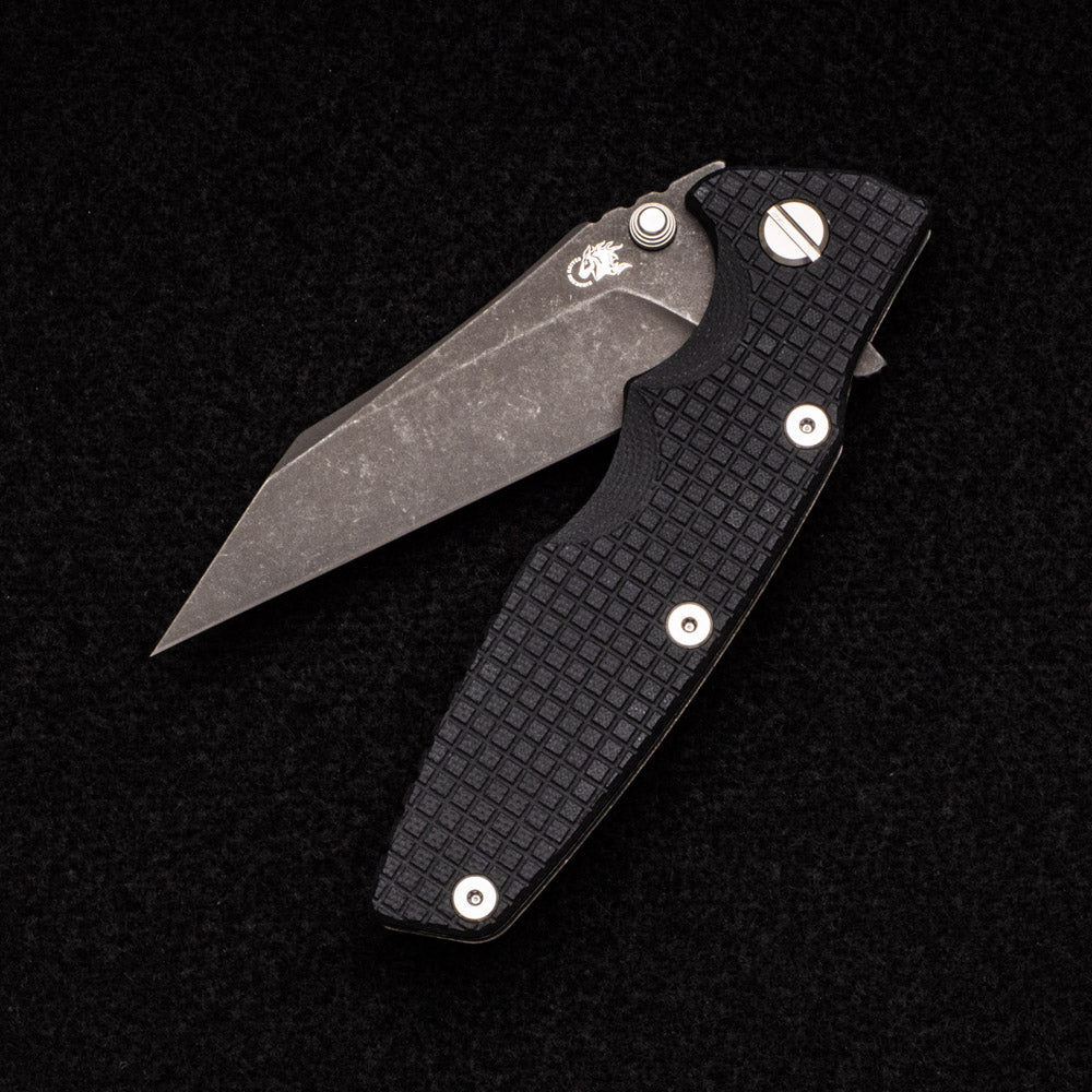 Hinderer Knives Eklipse 3.5" - Wharncliffe 3V Blade - Tri-way - Battle Black