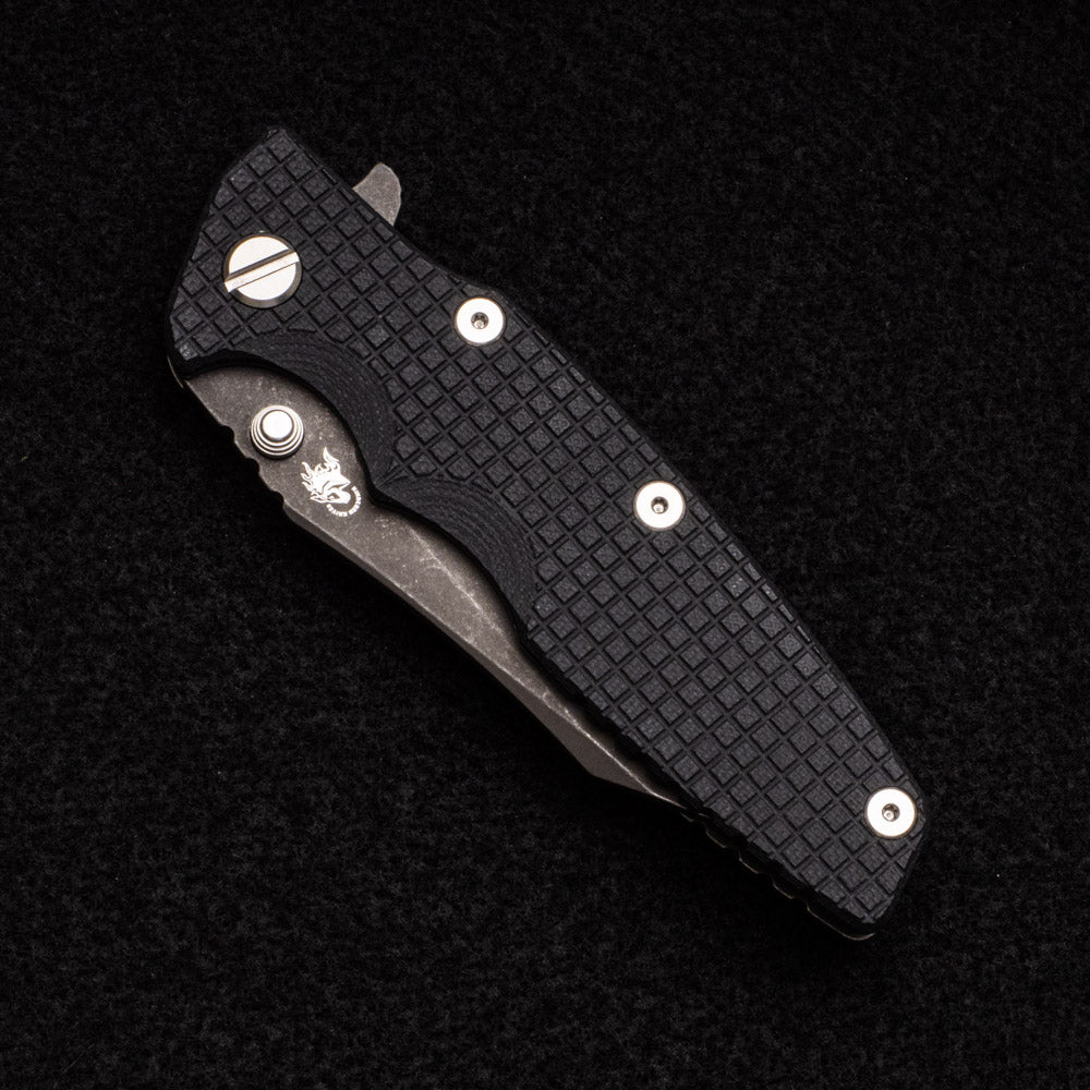 Hinderer Knives Eklipse 3.5" - Wharncliffe 3V Blade - Tri-way - Battle Black