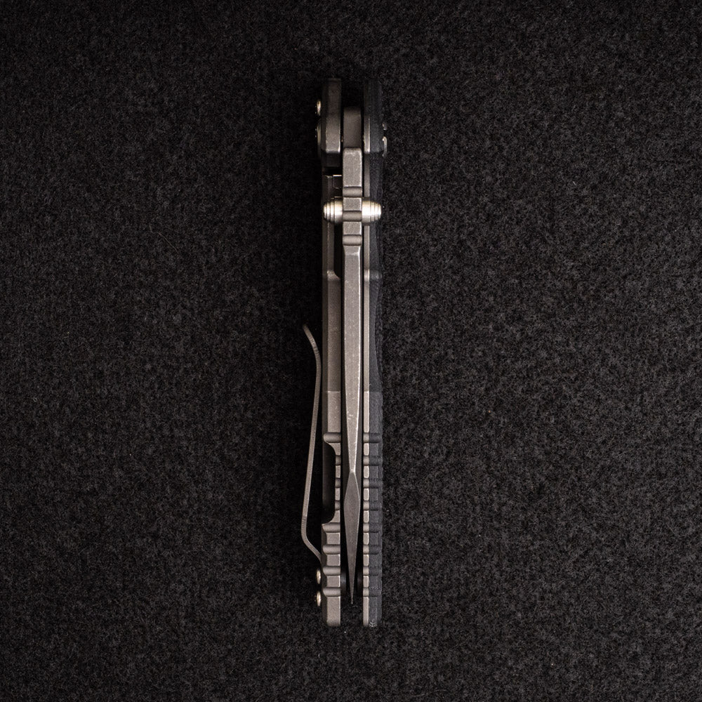 Hinderer Knives Eklipse 3.5" - Wharncliffe 3V Blade - Tri-way - Battle Black