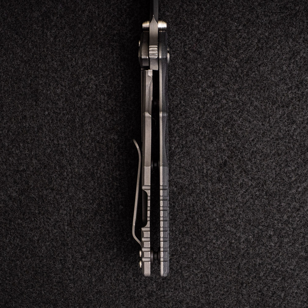 Hinderer Knives Eklipse 3.5" - Wharncliffe 3V Blade - Tri-way - Battle Black