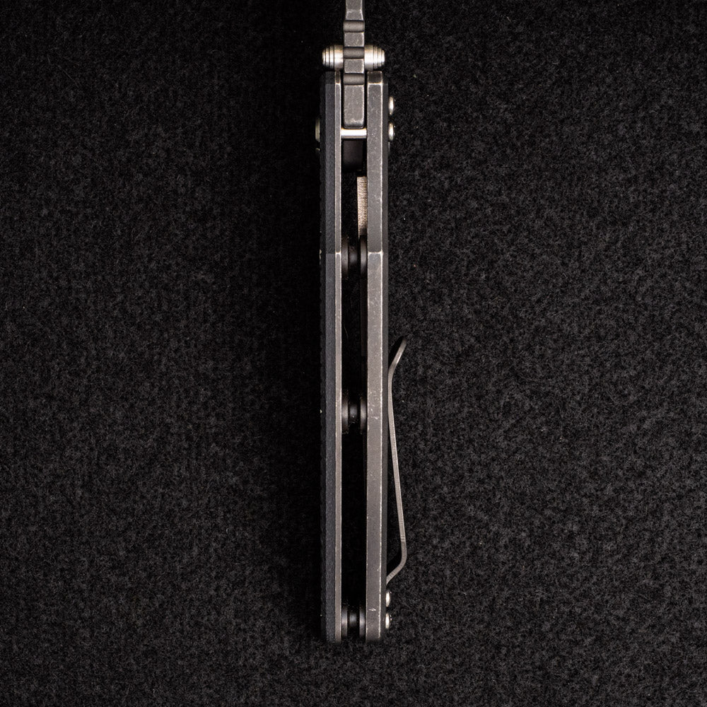 Hinderer Knives Eklipse 3.5" - Wharncliffe 3V Blade - Tri-way - Battle Black