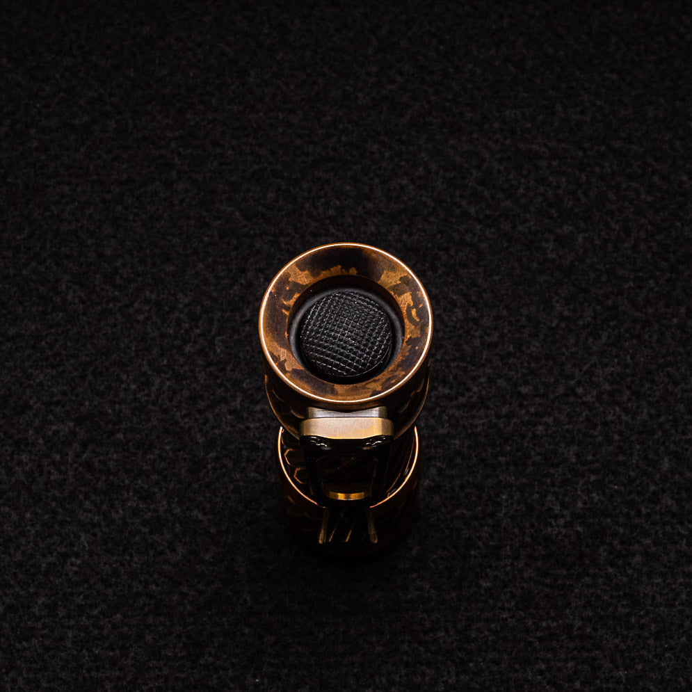 Ti2 Design Pele Antique Copper Twisted Flashlight