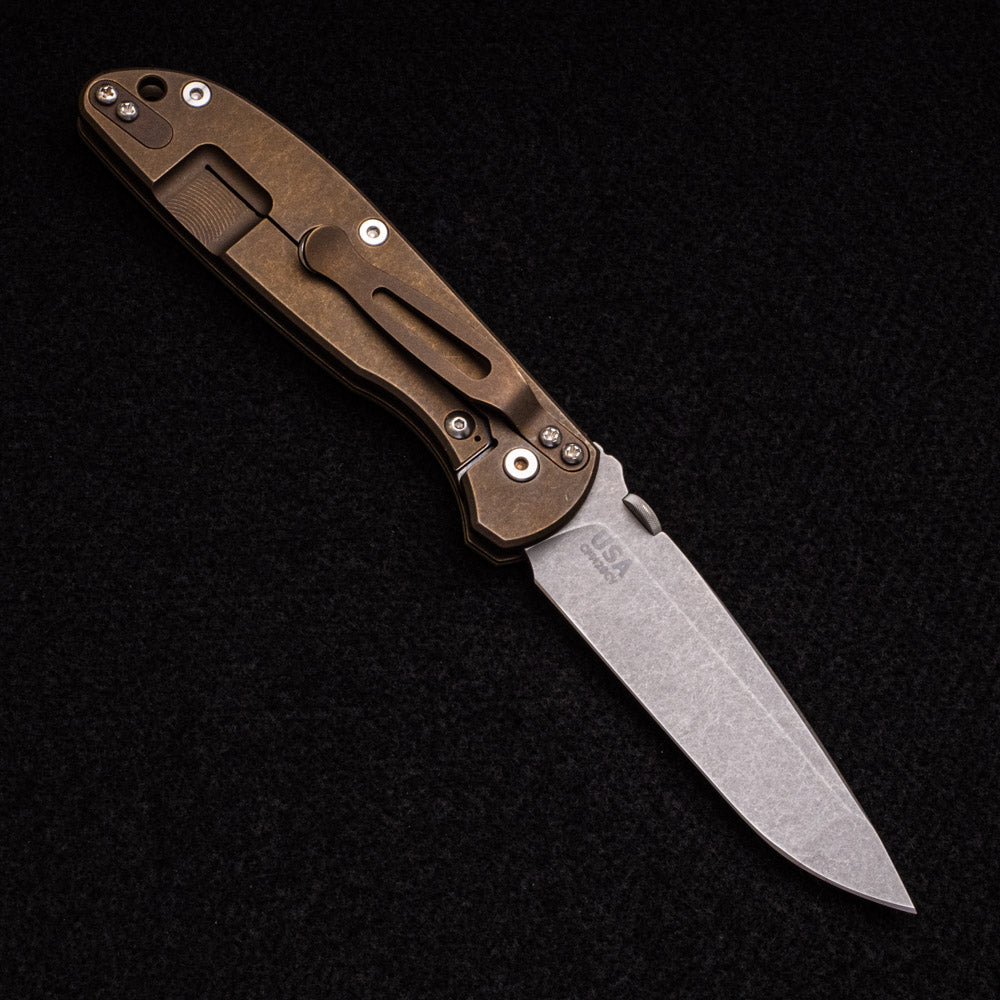 Hinderer Knives Firetac – Tri-Way – Battle Bronze-OD Green G10 Handle – Spanto CPM 20CV Blade