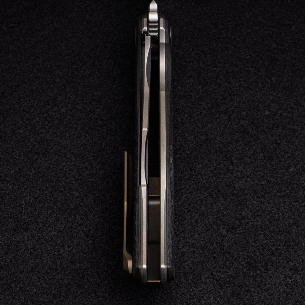 SHIROGOROV F3 NS – M390 Blade – Bronze Carbon Fiber Handle – MRBS