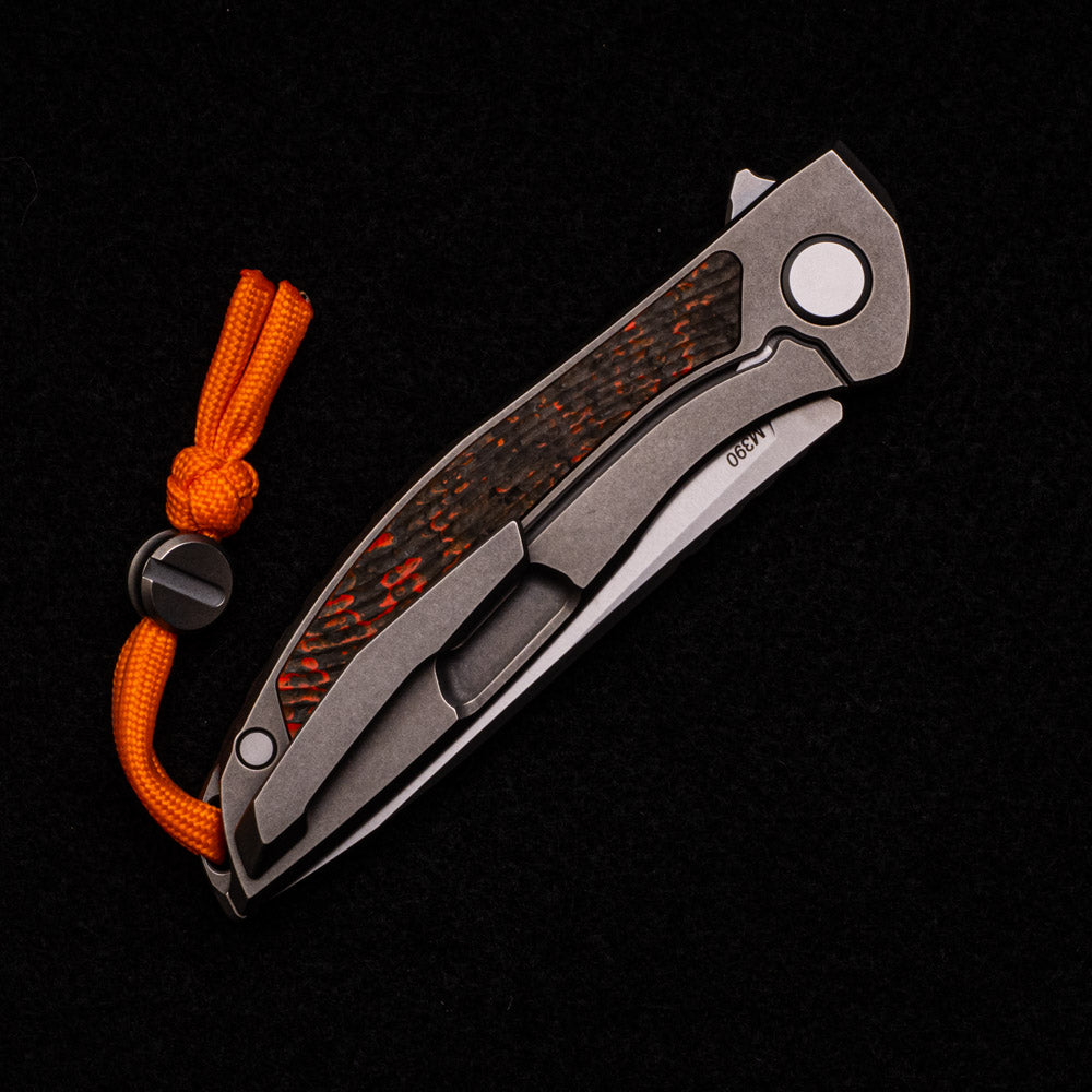 SHIROGOROV HATION ZERO – HALLOWEEN SPECIAL EDITION – M390 BLADE – ORANGE TECHNOCARBO – MRBS