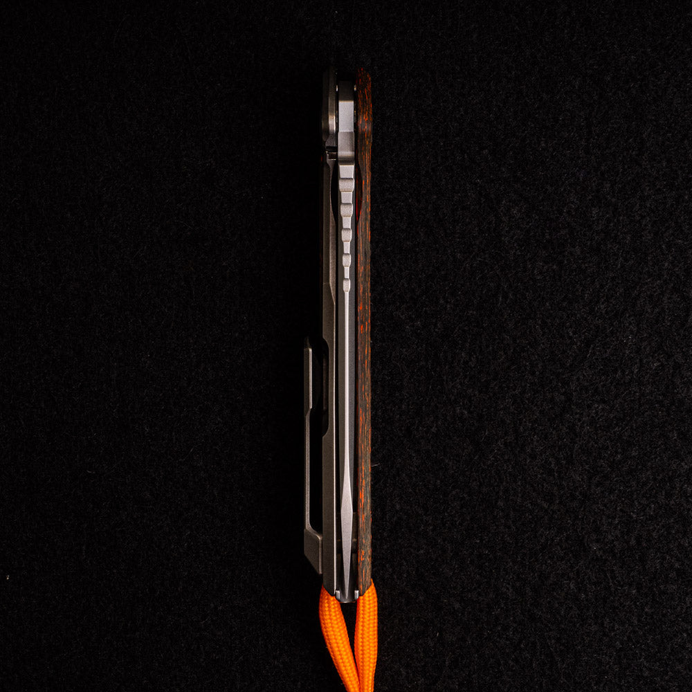 SHIROGOROV HATION ZERO – HALLOWEEN SPECIAL EDITION – M390 BLADE – ORANGE TECHNOCARBO – MRBS
