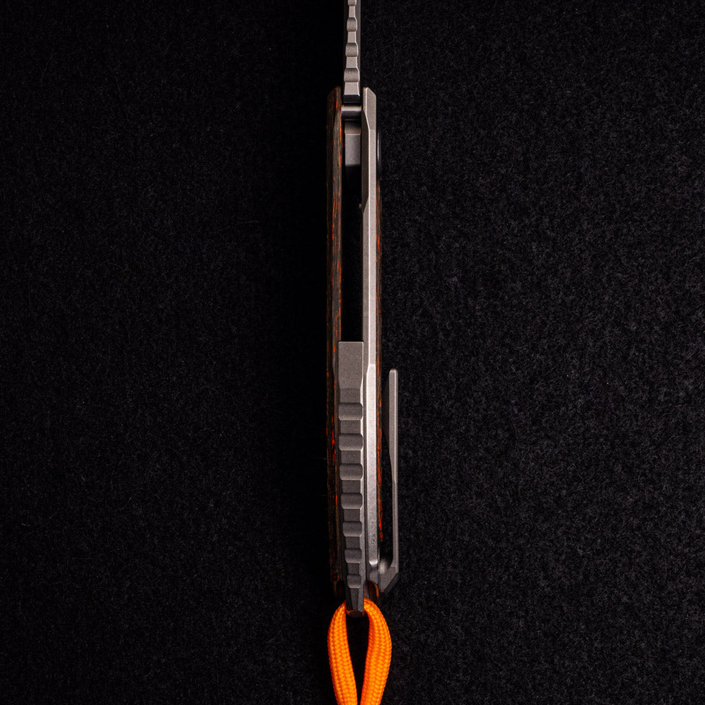 SHIROGOROV HATION ZERO – HALLOWEEN SPECIAL EDITION – M390 BLADE – ORANGE TECHNOCARBO – MRBS