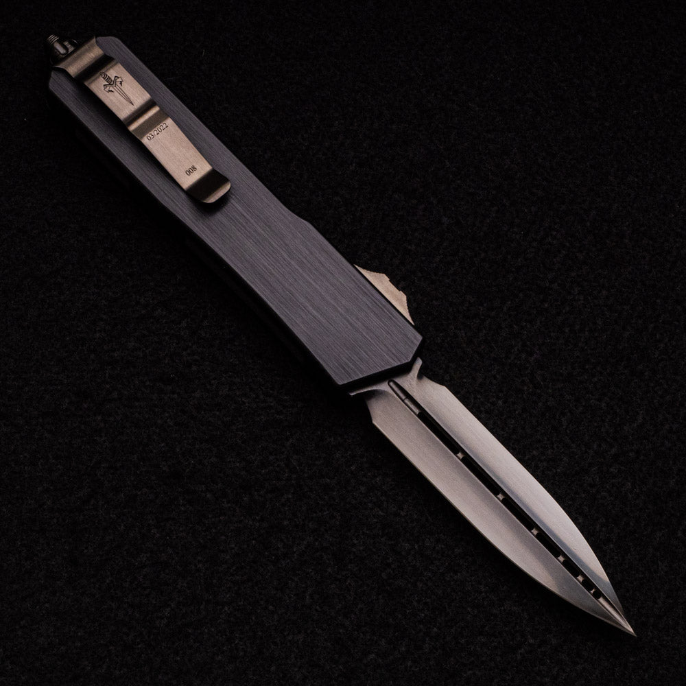 Anthony Marfione Scarab II – D-E DLC Satin Finish Hefted Black Alloy W- DLC Ringed Hardware S-N 008