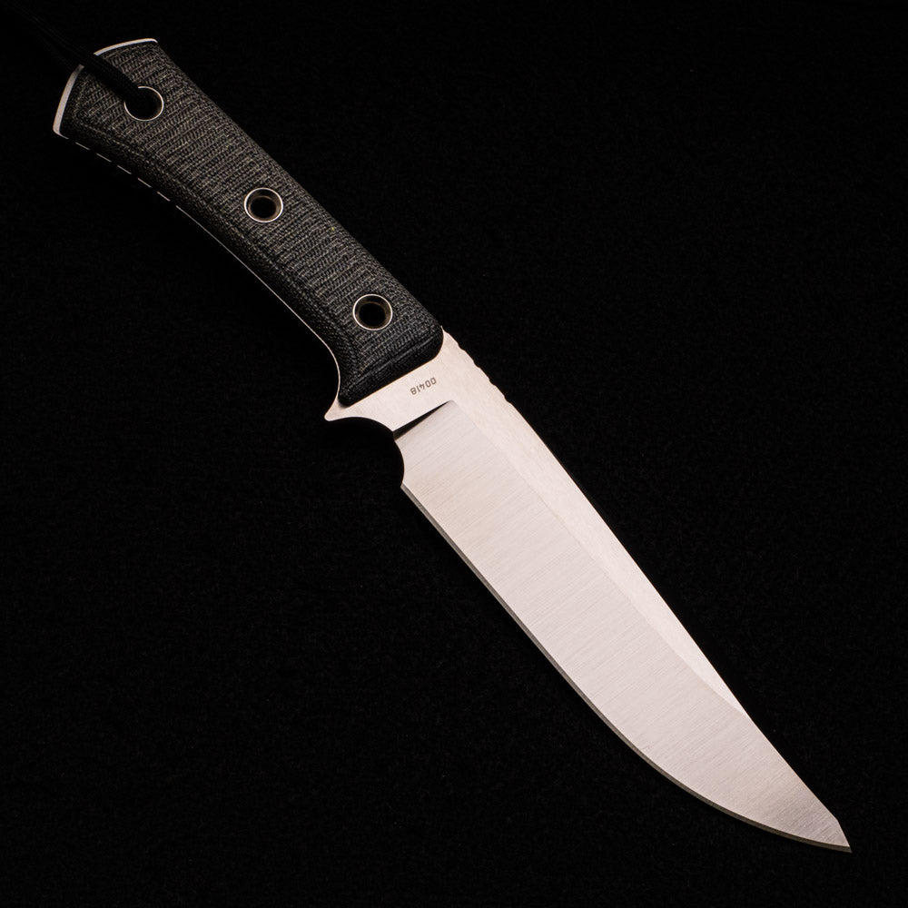 TRC Knives Apocalypse – Brown Canvas Micarta Handle – Elmax Blade