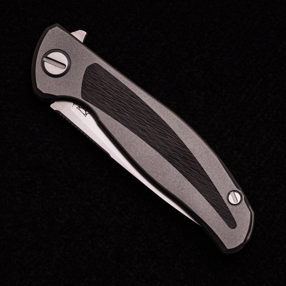 SHIROGOROV KNIVES - WR BLADEWORKS “HYDRONIAN” F95 FLIPPER – M390 BLADE – TITANIUM HANDLE – MRBS