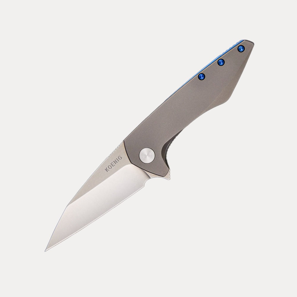 KOENIG KNIVES MINI GOBLIN – TITANIUM HANDLE – M390 BLADE