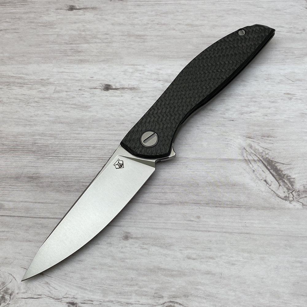 SHIROGOROV HATION ZERO - M390 BLADE - CARBON FIBER & TITANIUM HANDLE - MRBS