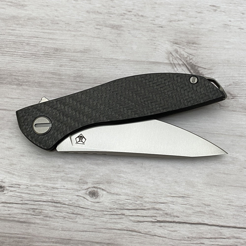 SHIROGOROV HATION ZERO - M390 BLADE - CARBON FIBER & TITANIUM HANDLE - MRBS