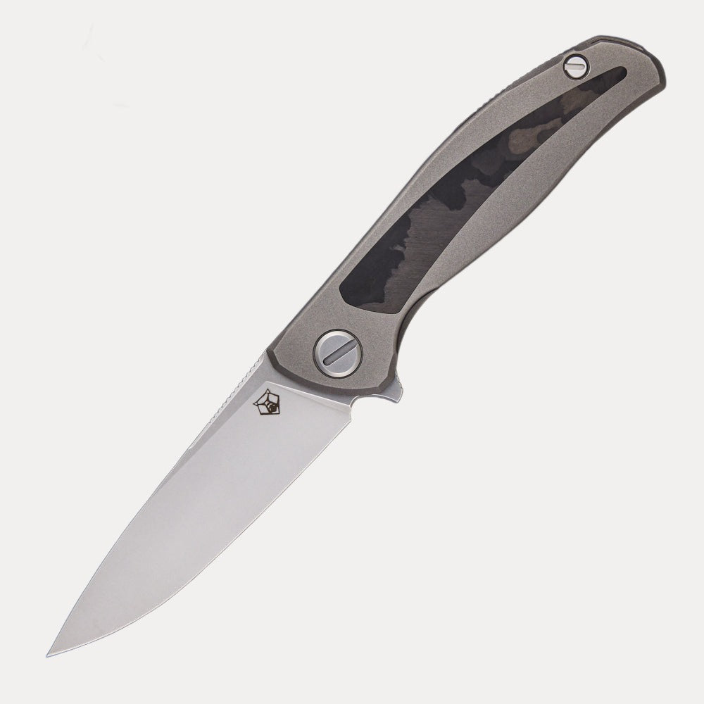 SHIROGOROV KNIVES / WR BLADEWORKS “HYDRONIAN” F95 FLIPPER – M390 BLADE – TITANIUM HANDLE – MRBS