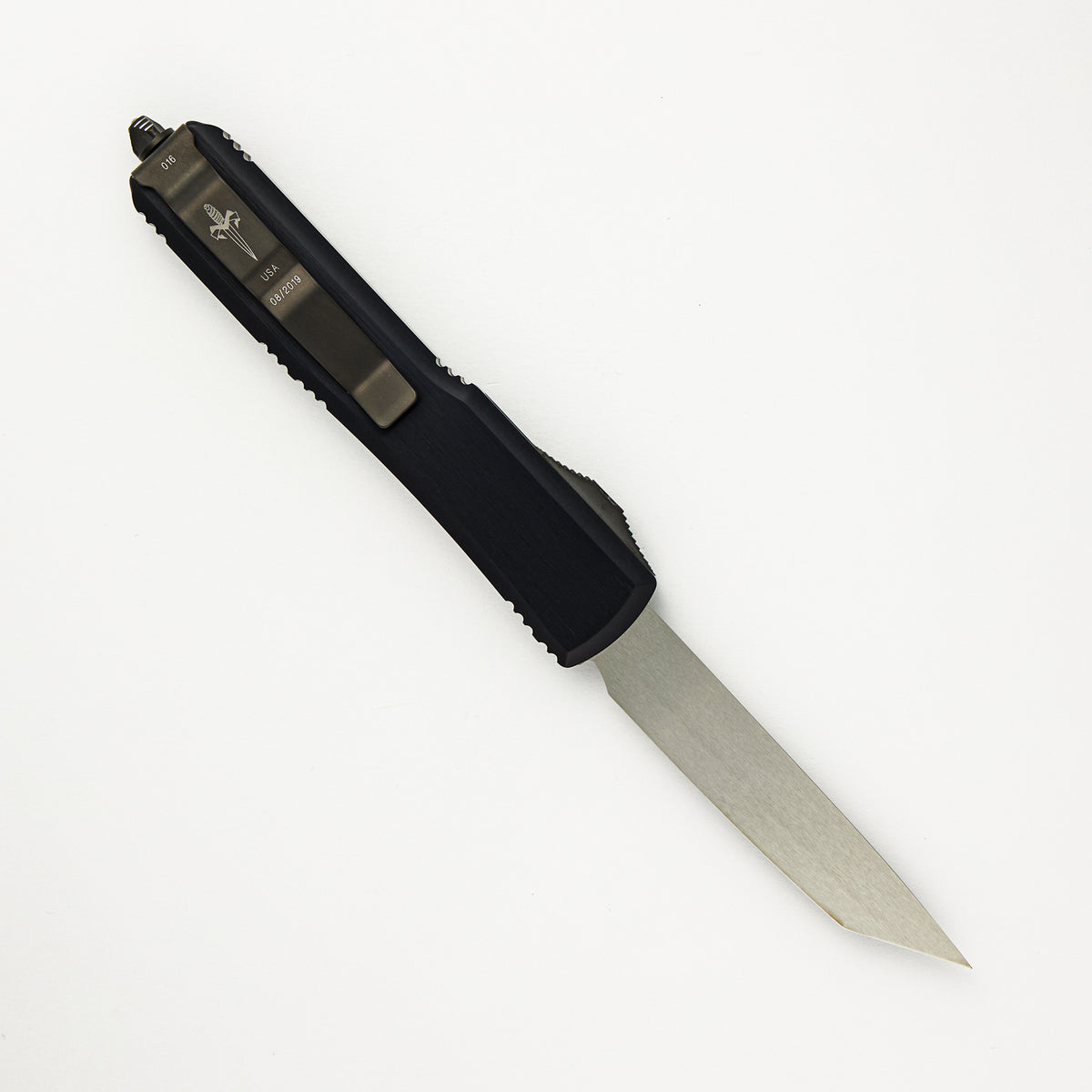 Marfione Custom Knives Ultratech - T/E Chisel Grind Blade - Hefted Alloy Handle