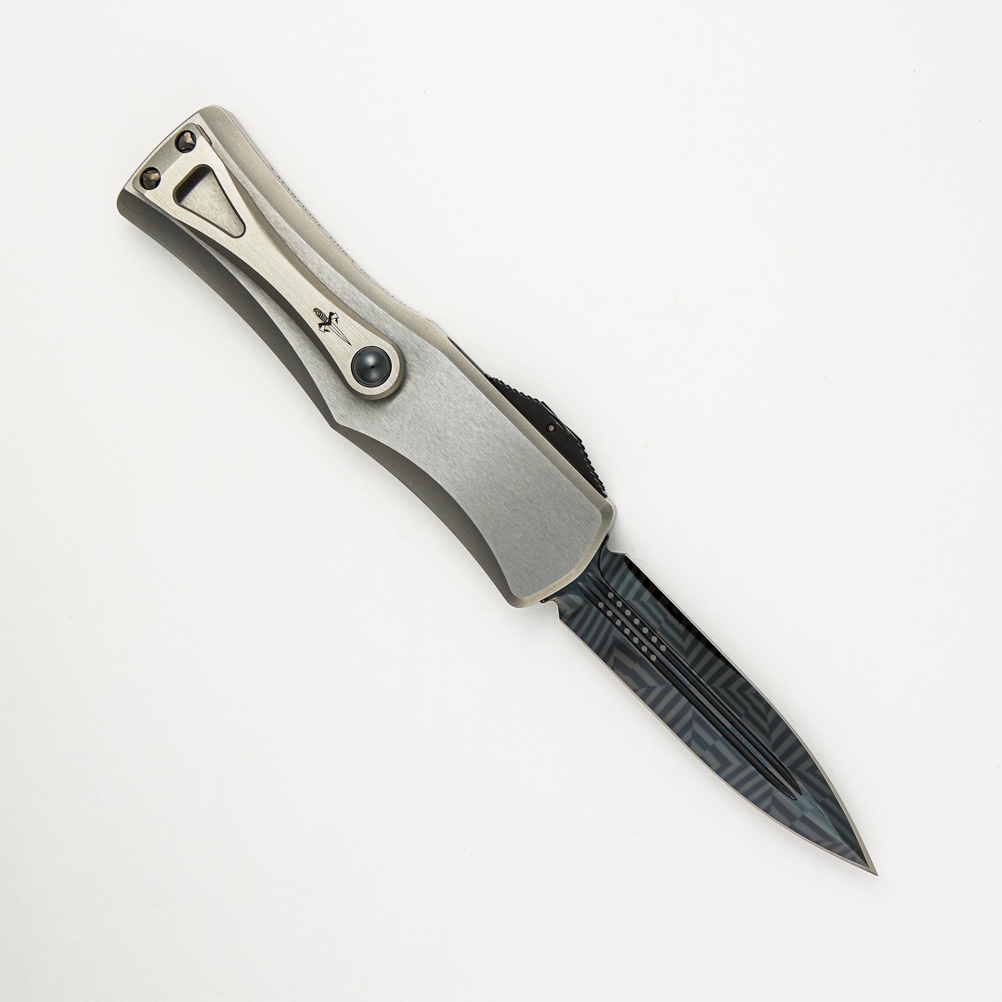 Marfione Custom Knives Hera - D/E Hot Blued Mosaic Blade - S/N 032