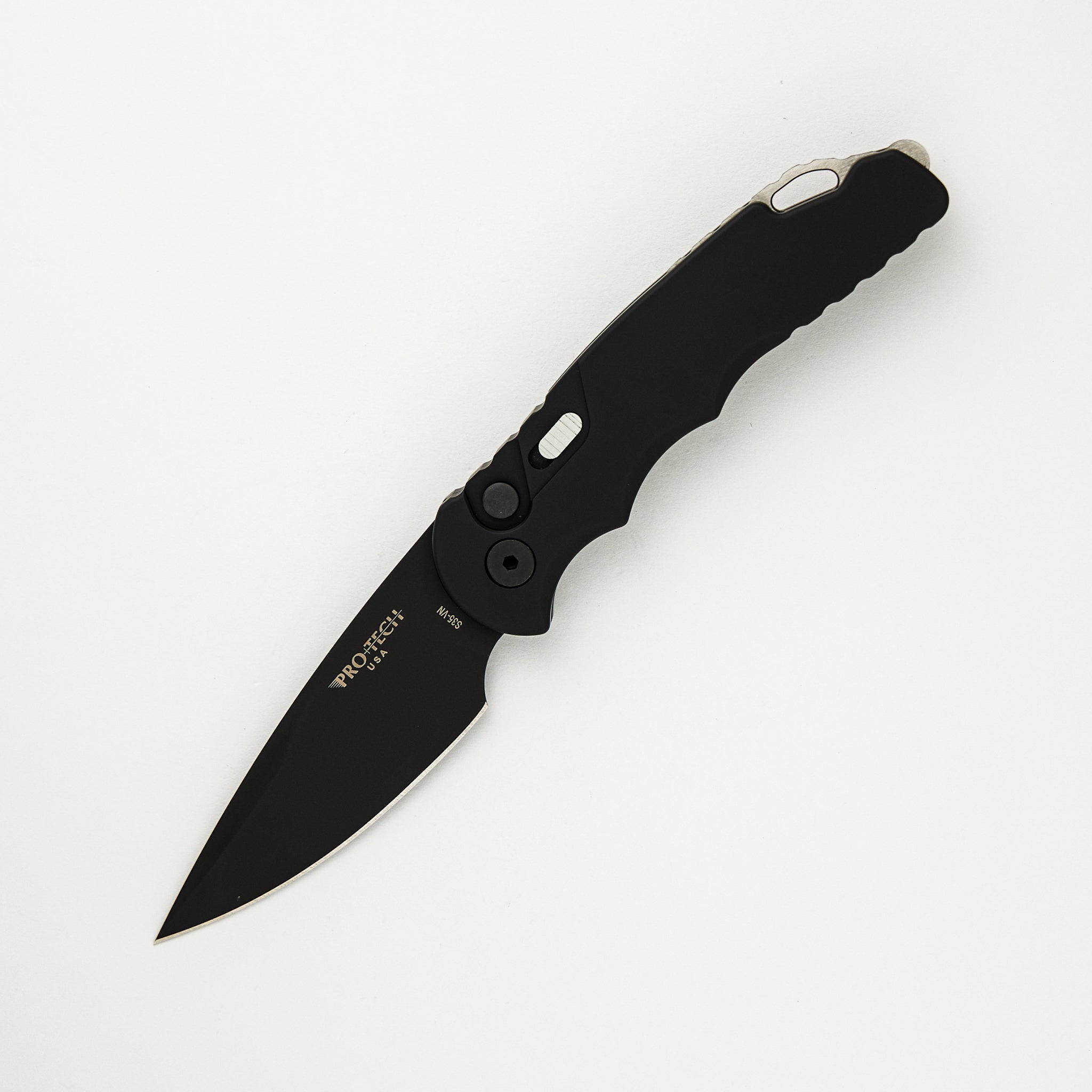 TR-5 Auto - Black Handle - Black DLC S35VN Blade - T503