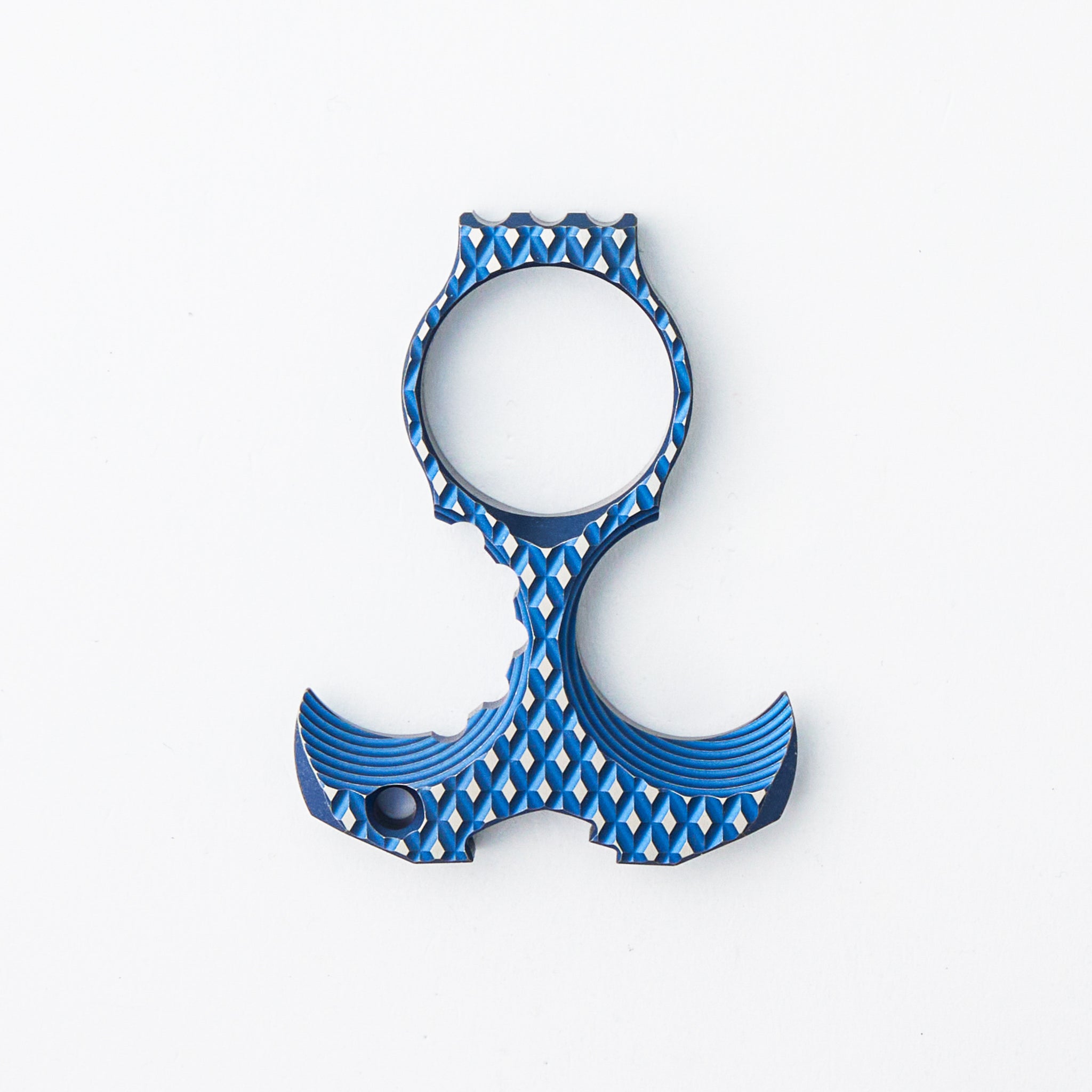 Derzhava - Blue/Satin Titanium - Diamond Mill Pattern