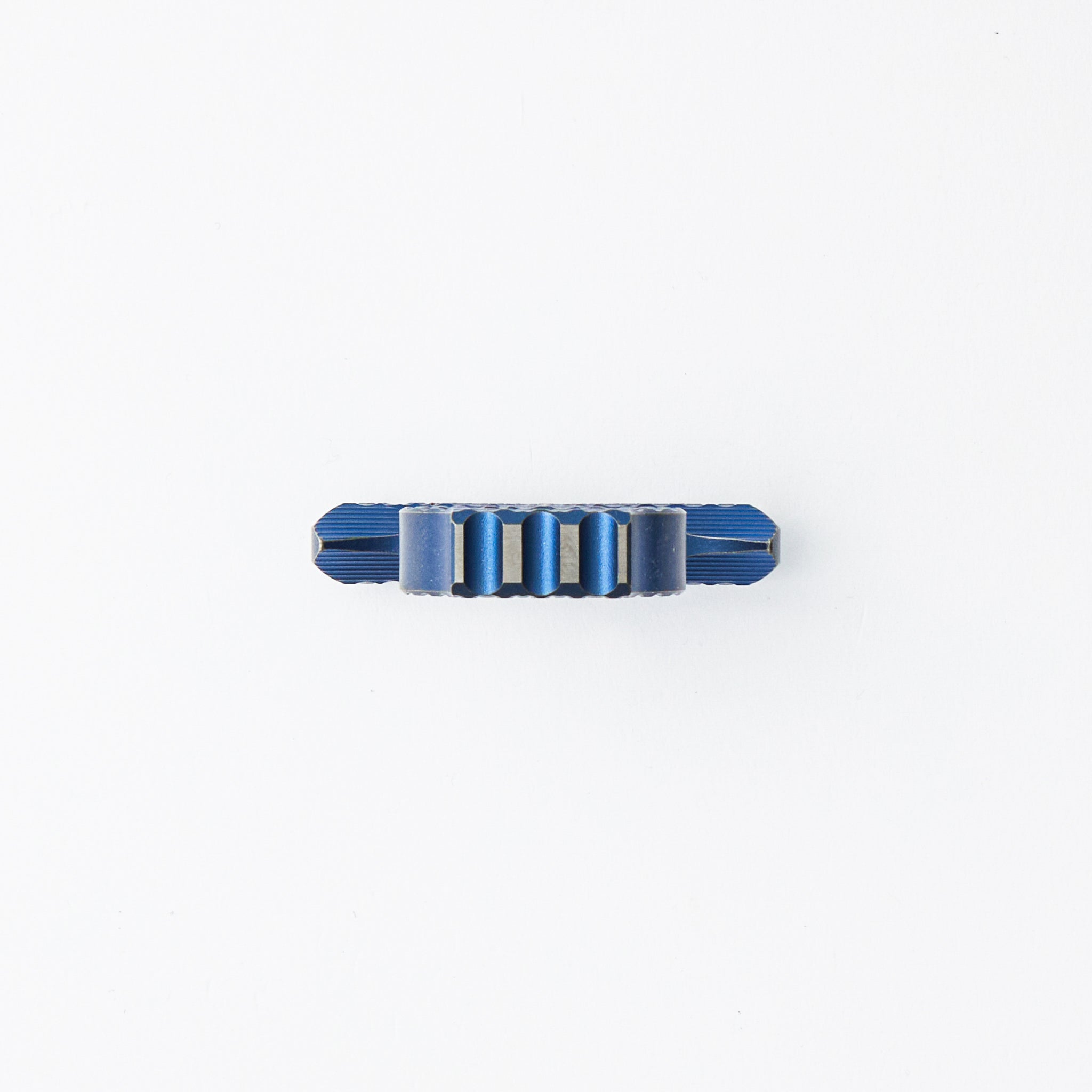 Derzhava - Blue/Satin Titanium - Diamond Mill Pattern