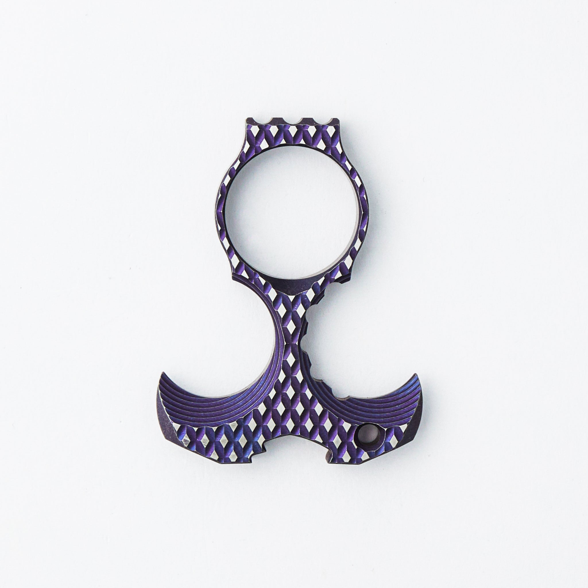 Derzhava - Purple/Satin Titanium - Diamond Mill Pattern