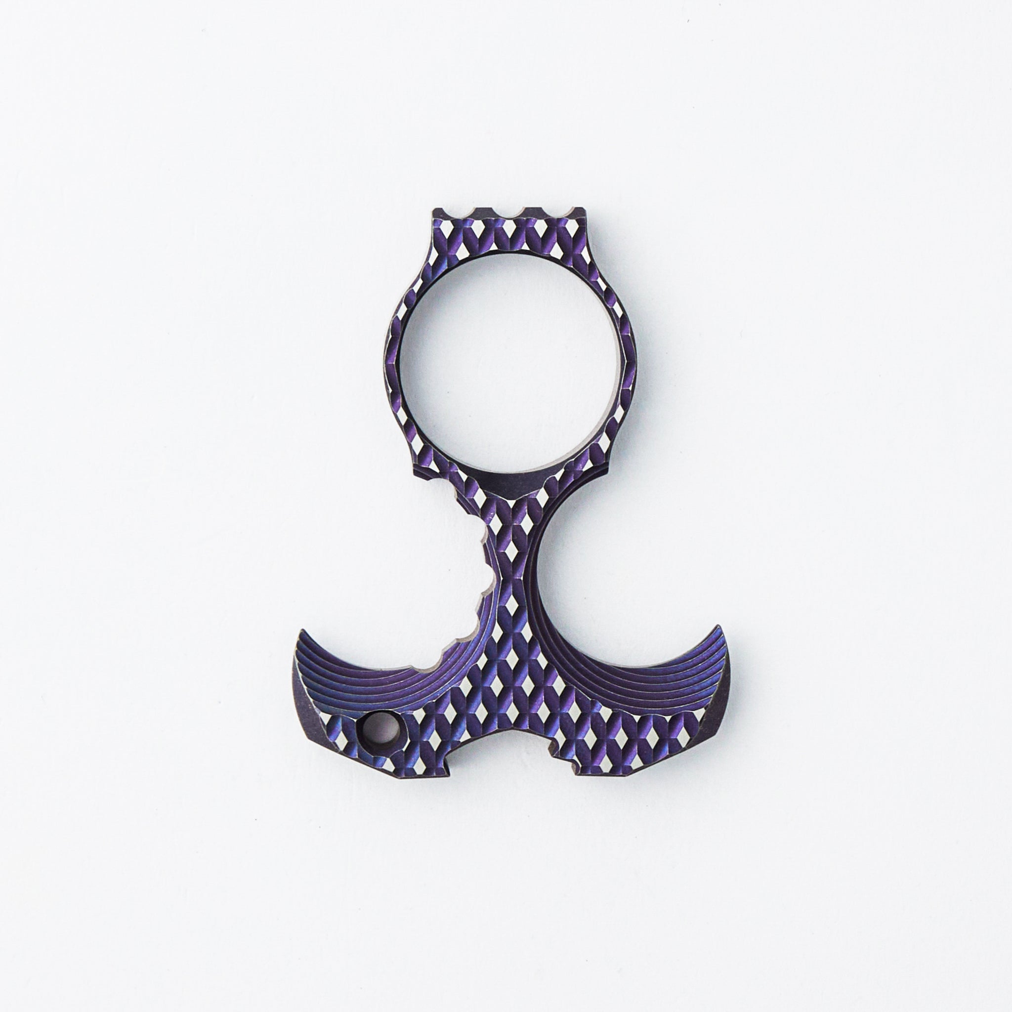Derzhava - Purple/Satin Titanium - Diamond Mill Pattern