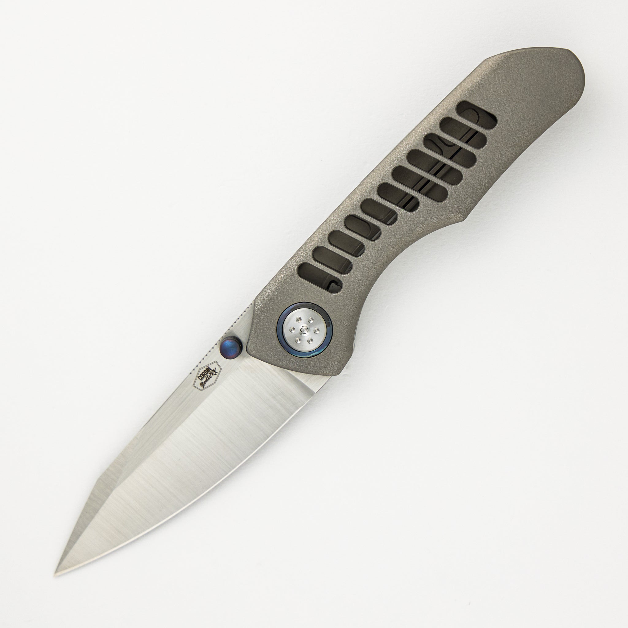 Alliance Designs Keen - Titanium W/ Slotted Handle - M390 Blade