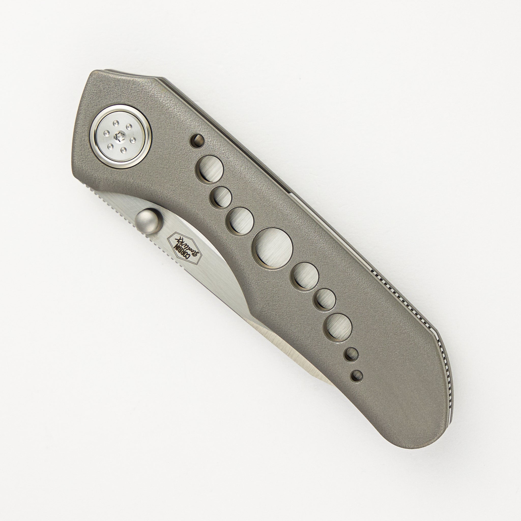 Alliance Designs Keen - Titanium W/ Holes Handle - M390 Blade