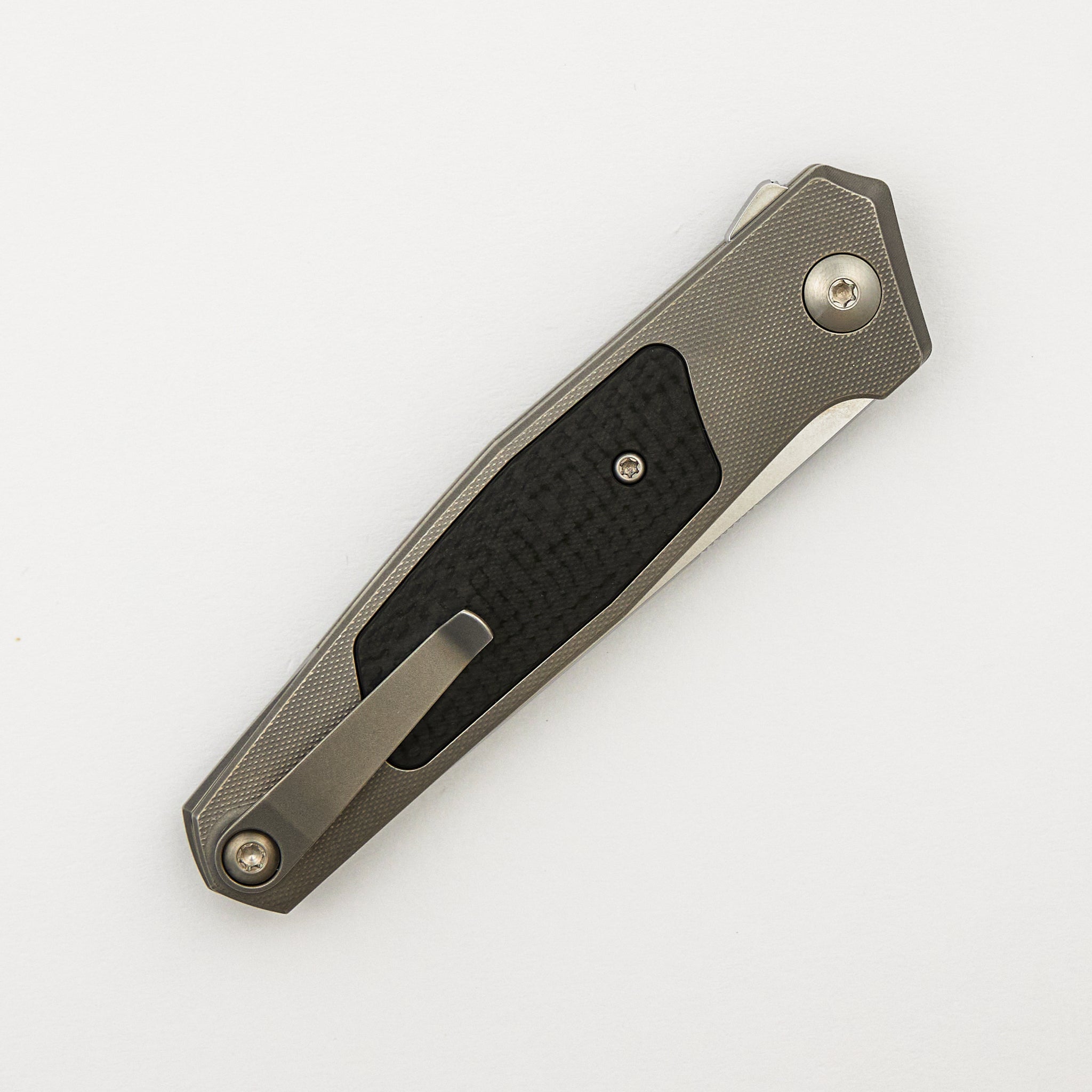 Toko - Grey/Satin - Titanium Handle - Carbon Fiber Inlays - RWL34 Blade - #306