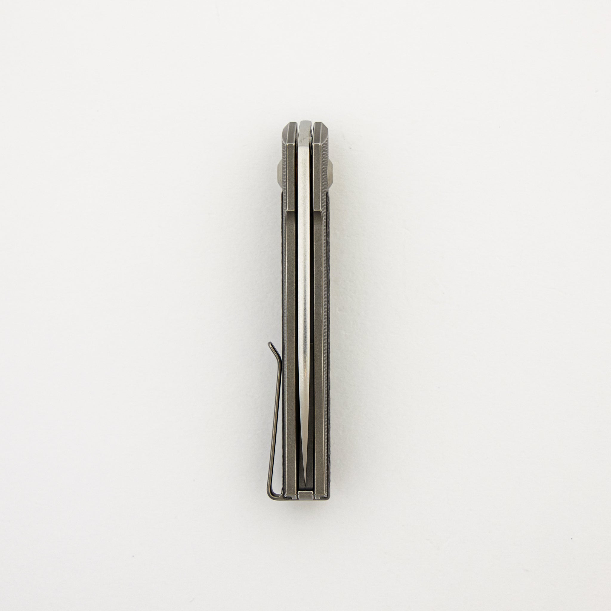 ARN - Grey/Satin - Titanium Handle - Carbon Fiber Inlays - RWL34 Blade - #121