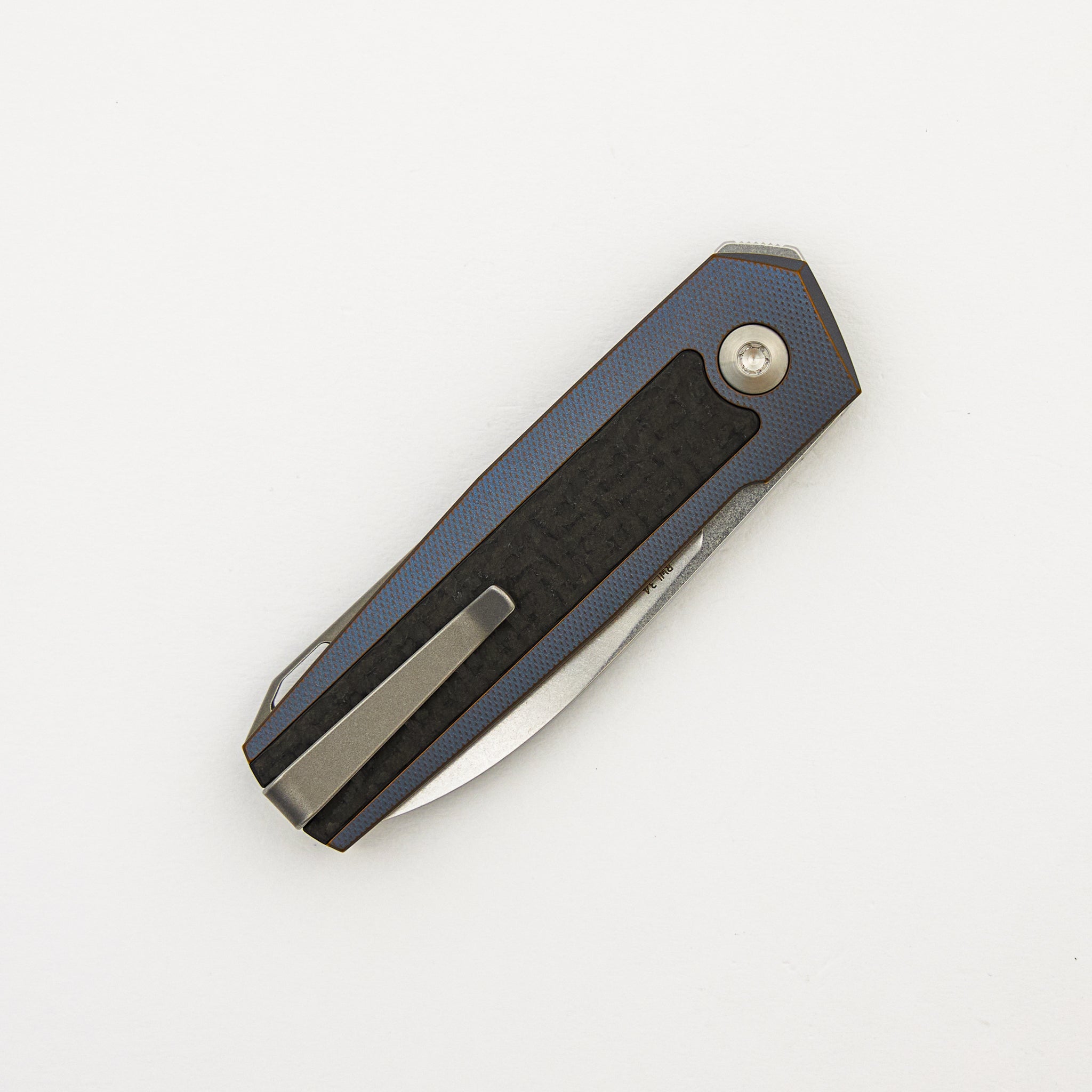 ARN - Kobolt/Satin - Titanium Handle - Carbon Fiber Inlays - RWL34 Blade - #124