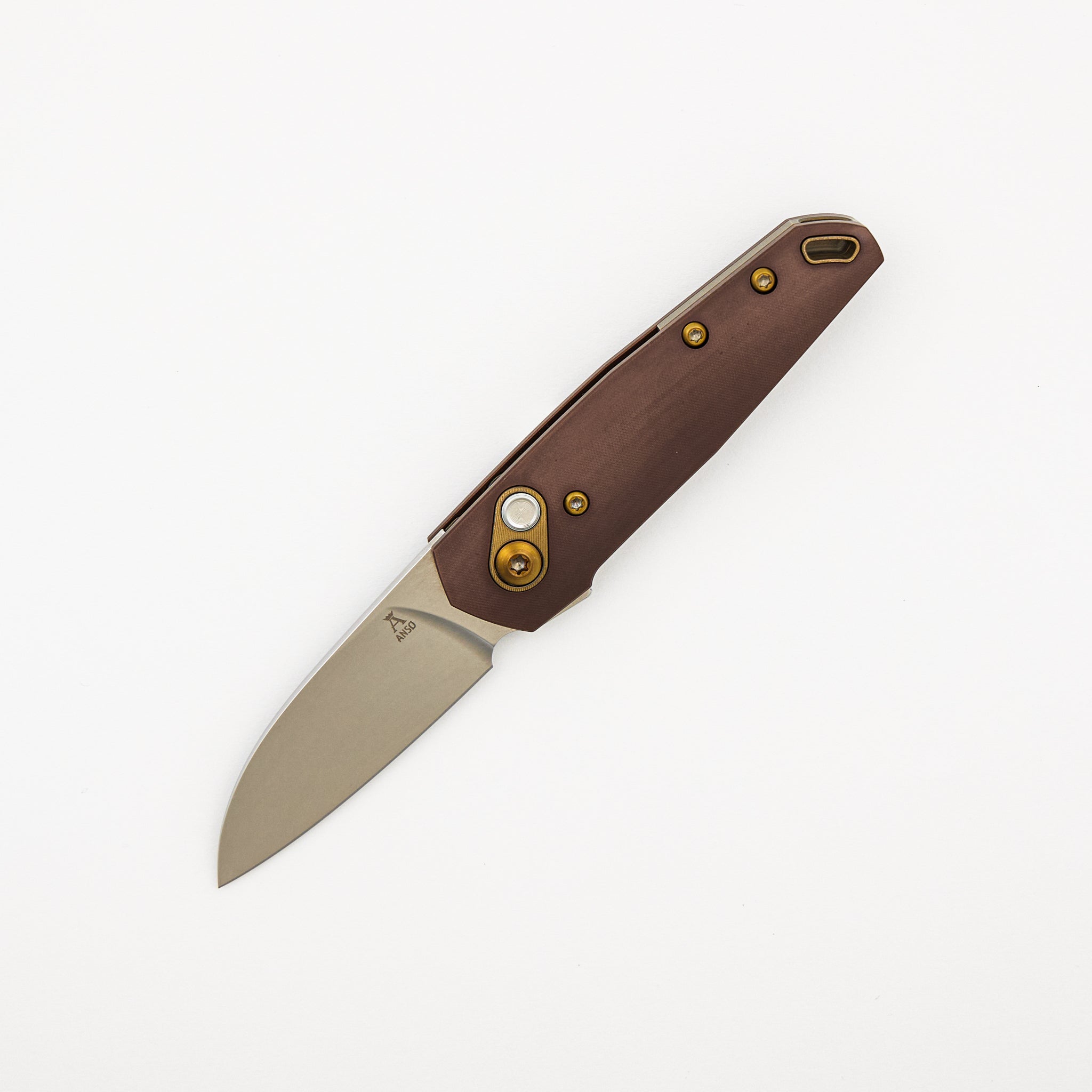 Aros - Amber Steelcon Titanium Handle - RWL34 Blade