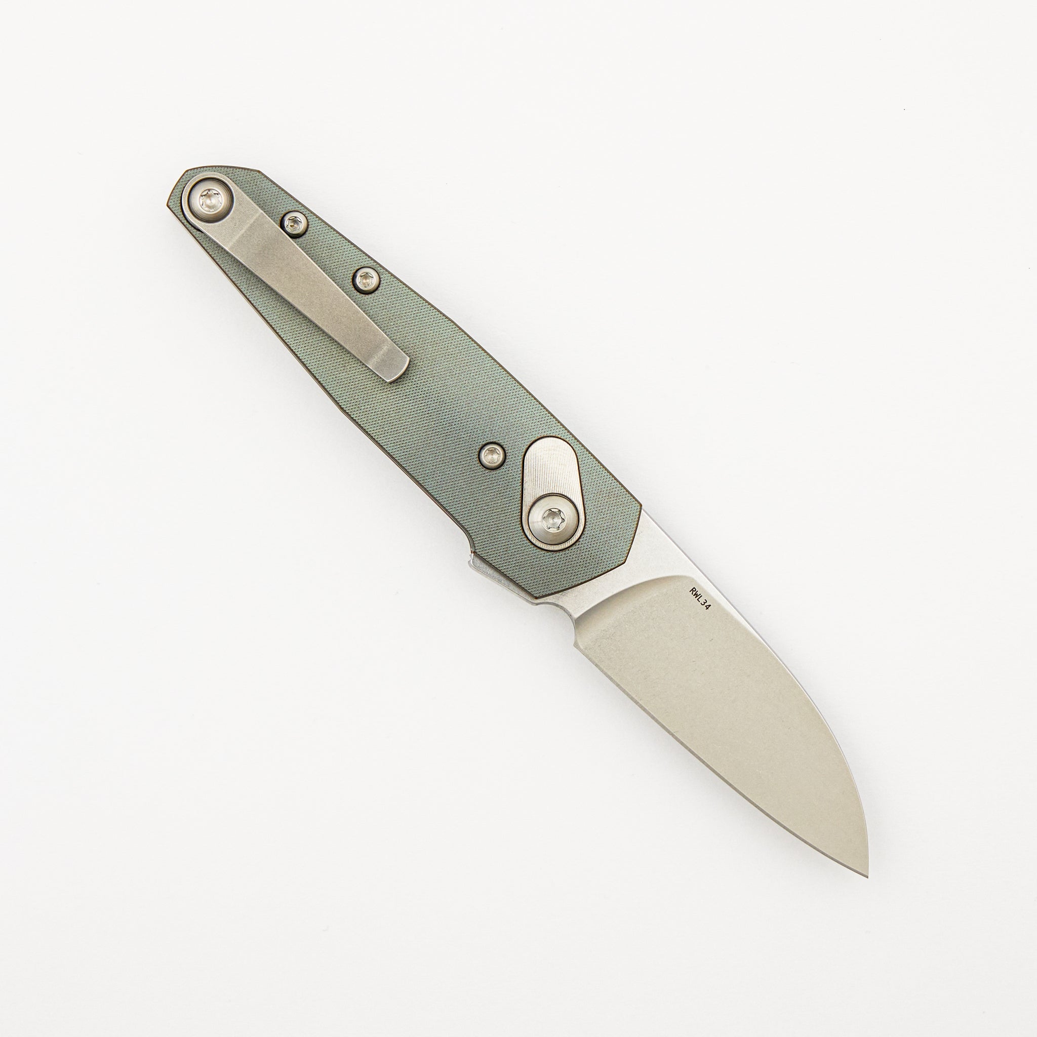 Aros - Cuprum/Satin Titanium Handle - RWL34 Blade