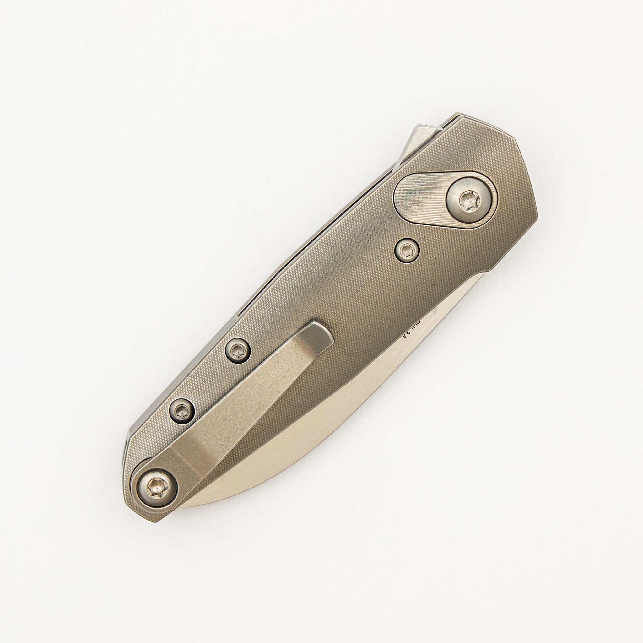 Aros - Grey/Satin Titanium Handle - RWL34 Blade