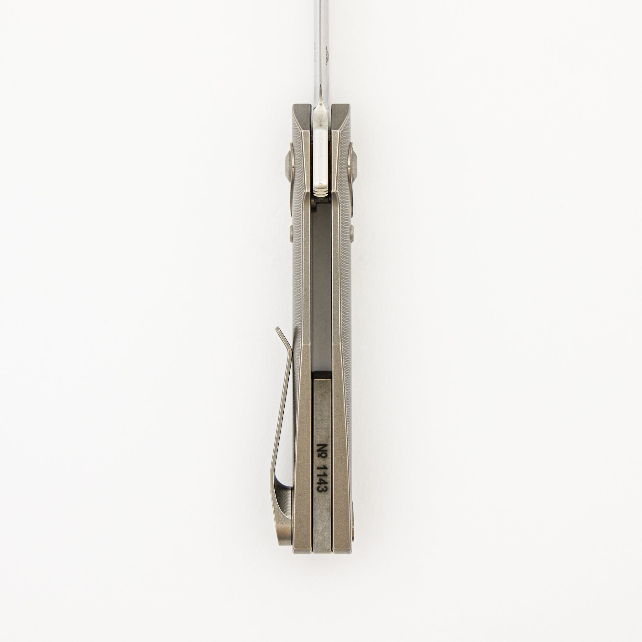 Aros - Grey/Satin Titanium Handle - RWL34 Blade