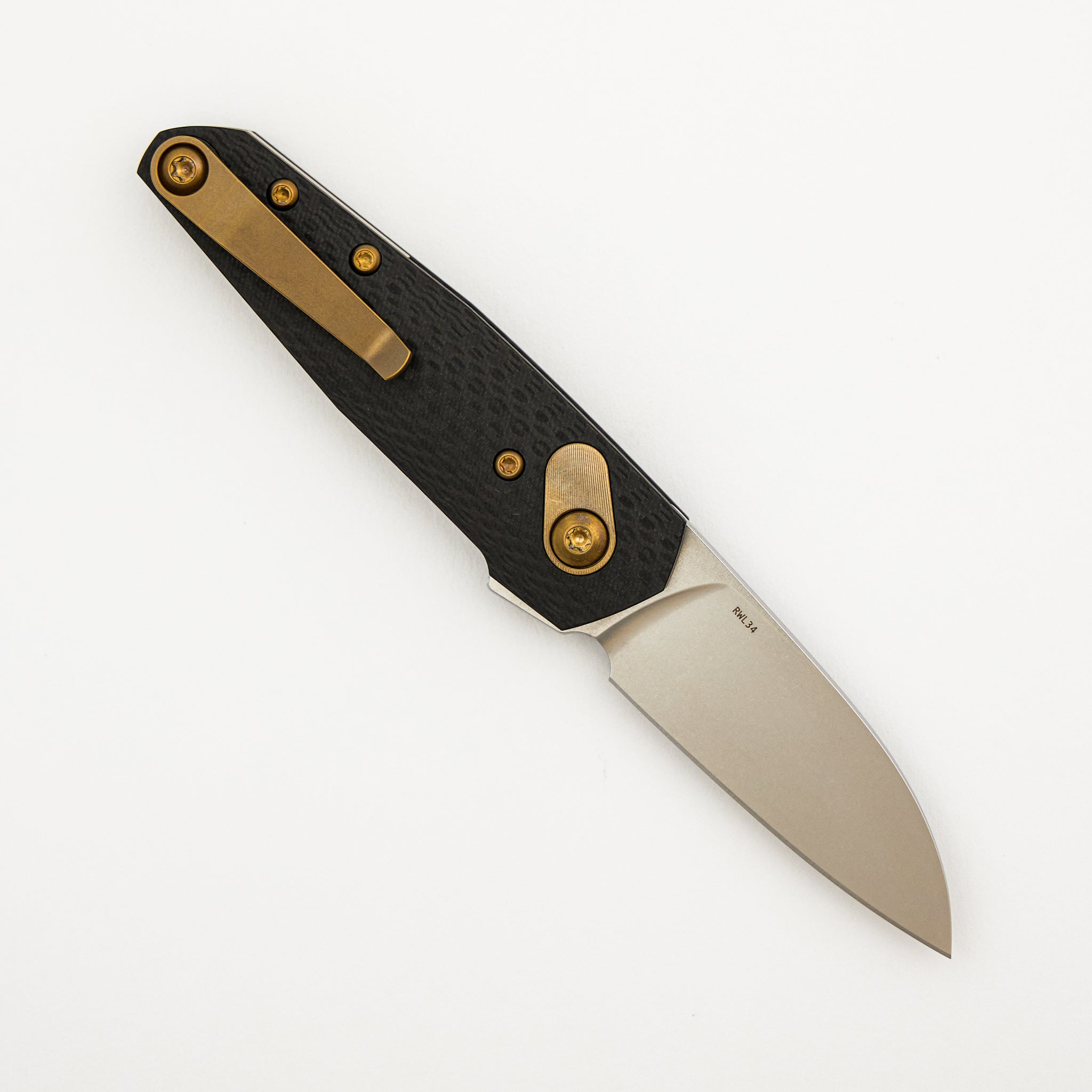 Aros - Amber - Carbon Fiber Handle - RWL34 Blade