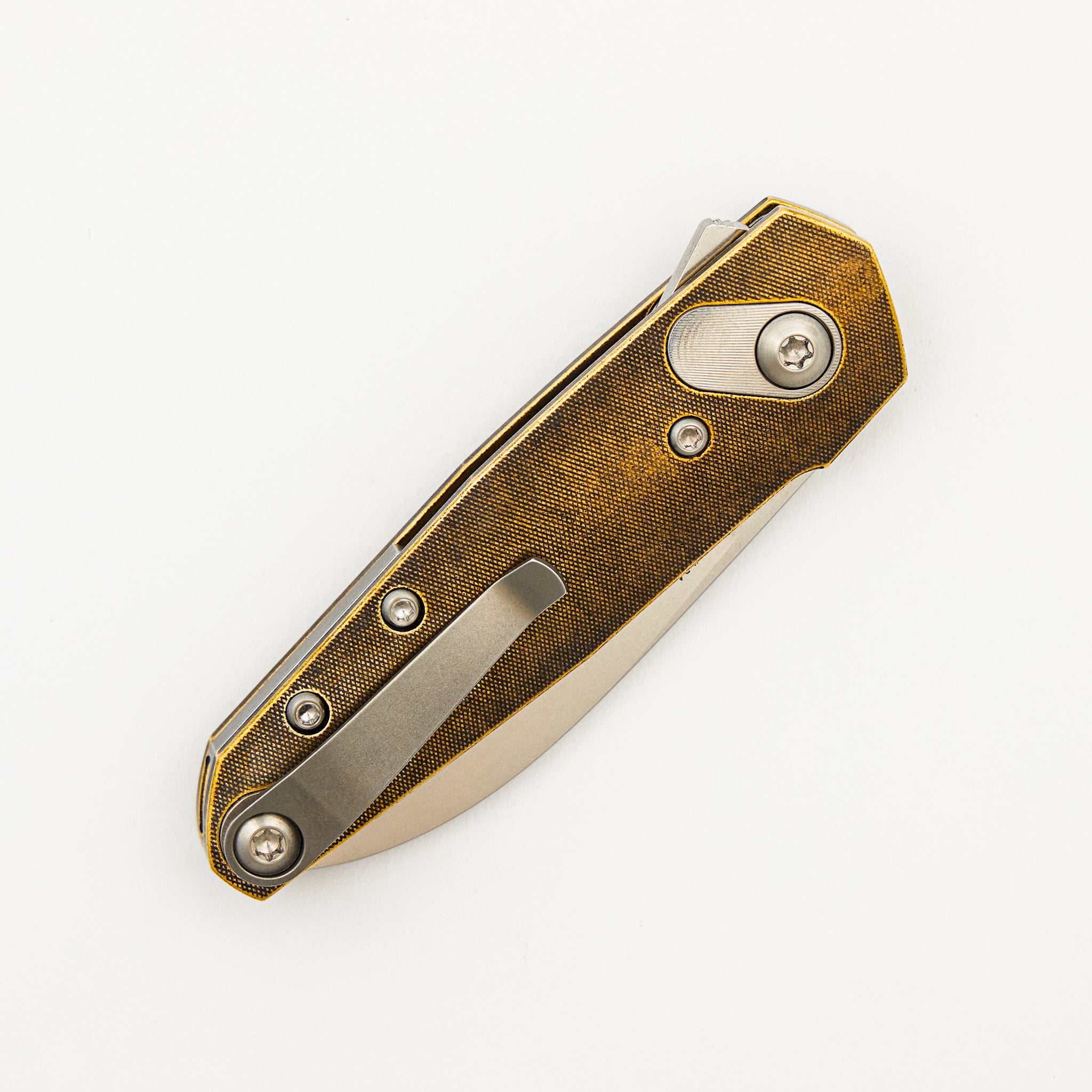 Aros - Satin - Brass Handle - RWL34 Blade
