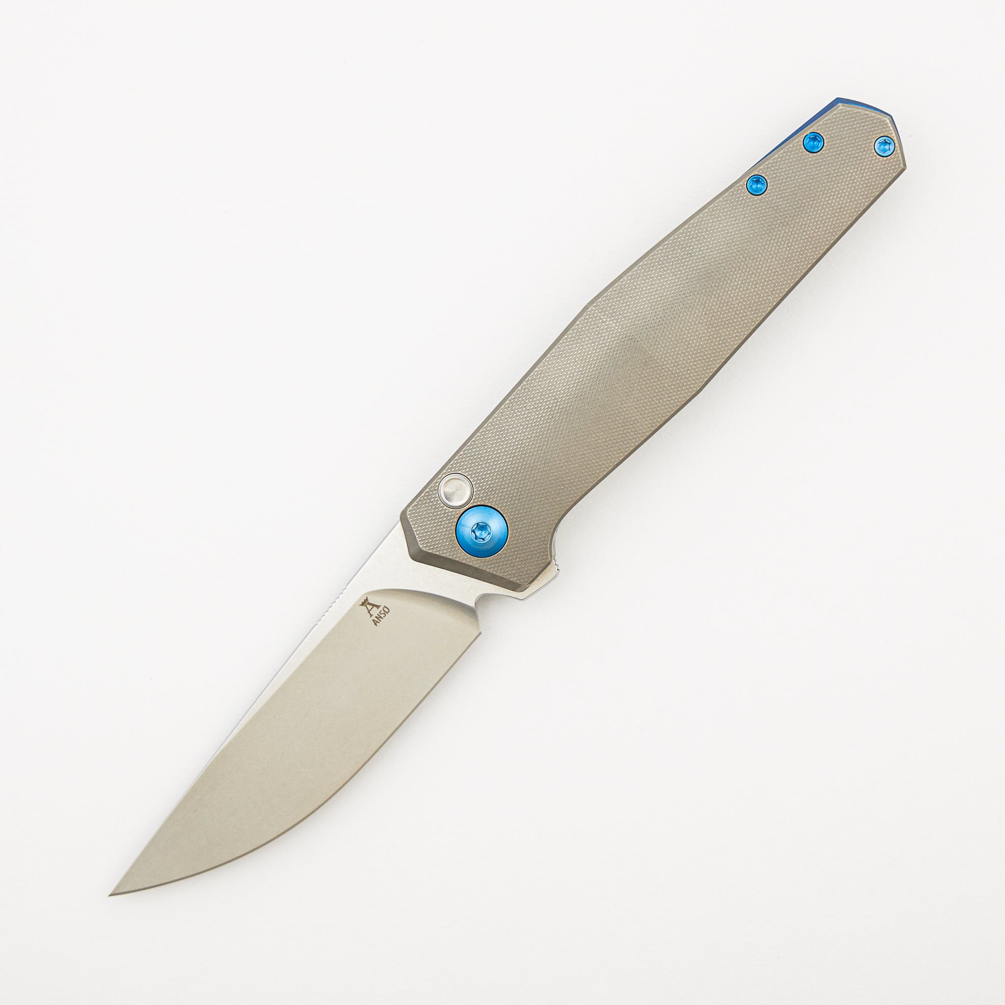 Toko - Grey/Blue Titanium Handle - RWL34 Blade