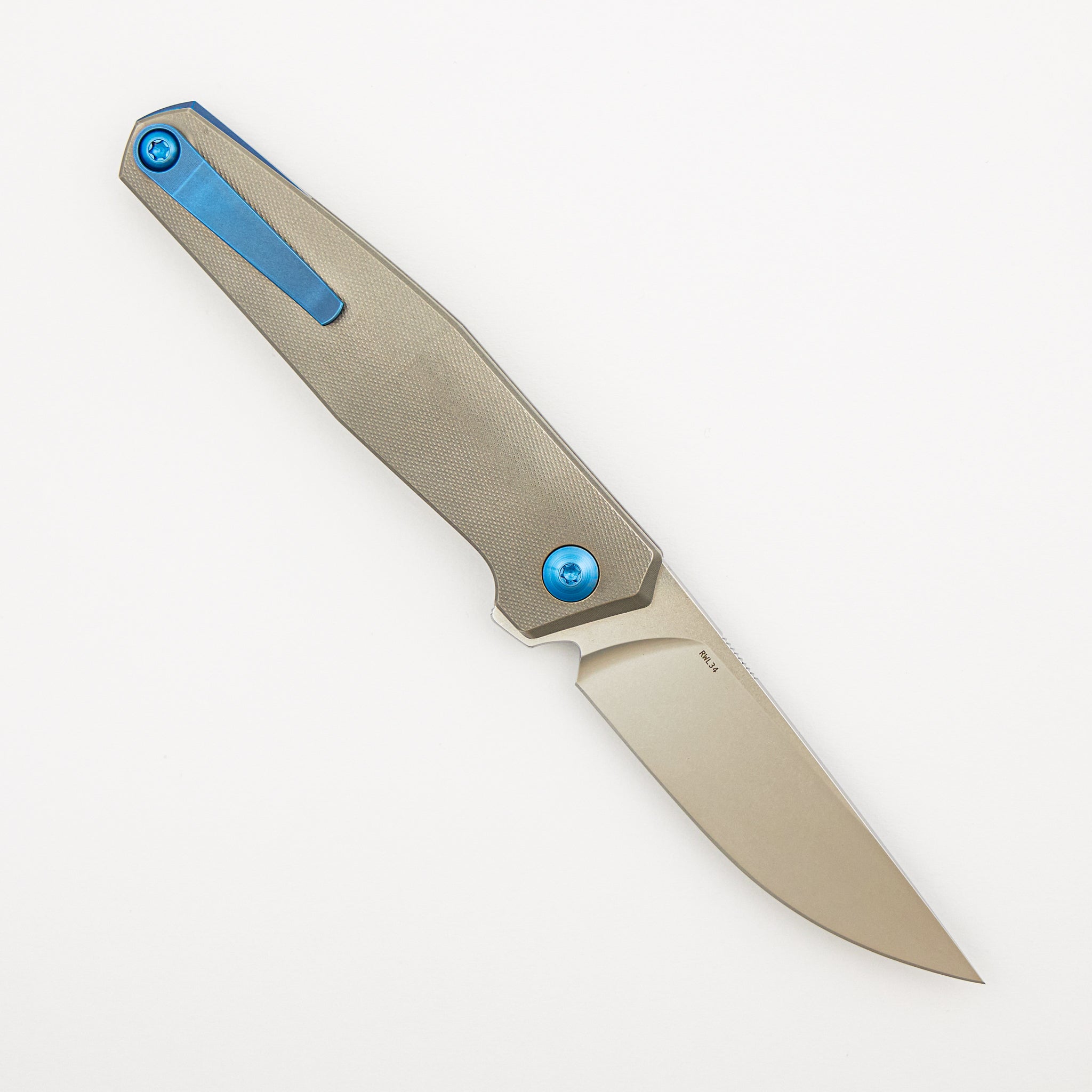 Toko - Grey/Blue Titanium Handle - RWL34 Blade