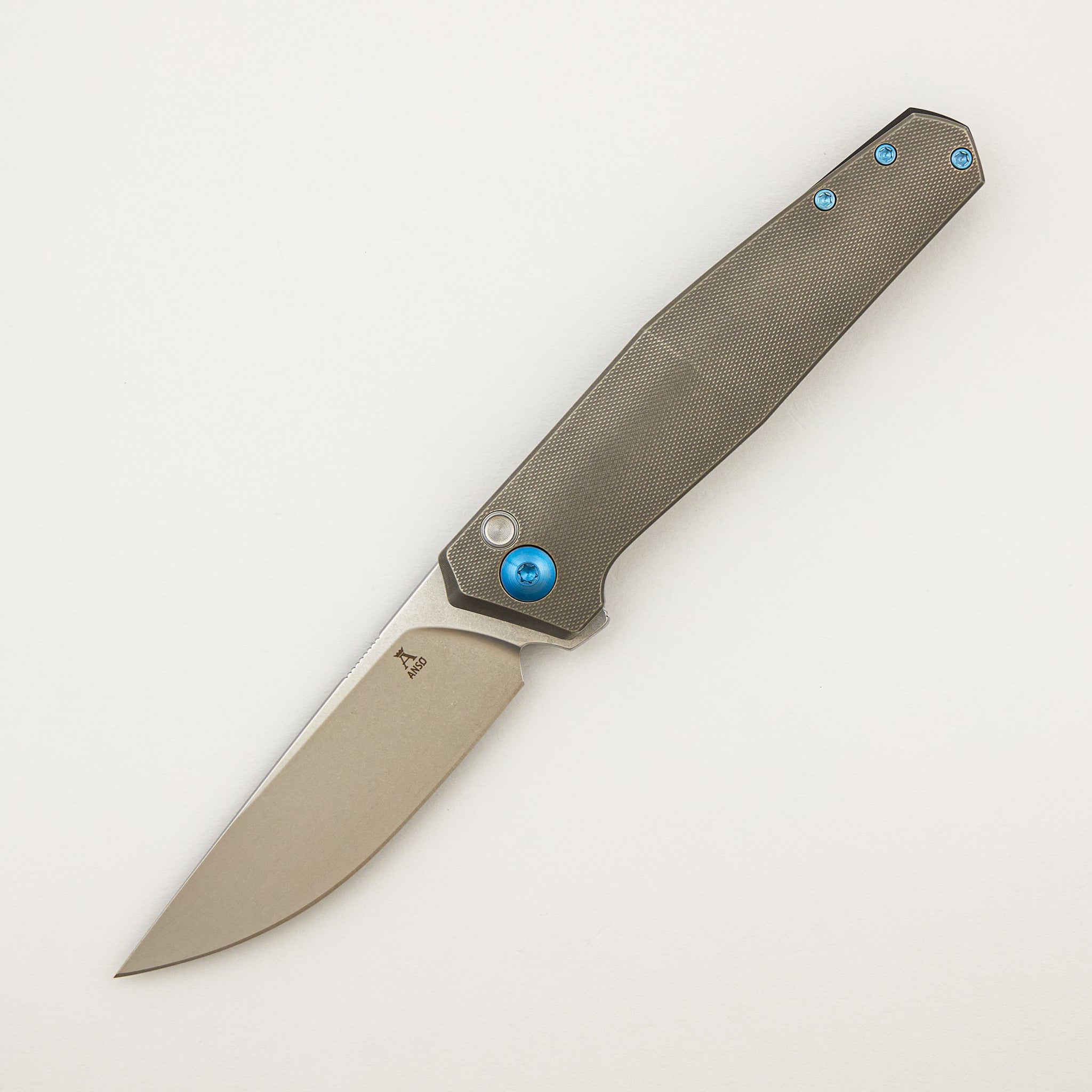Toko - Grey/Blue Titanium Handle - RWL34 Blade #358