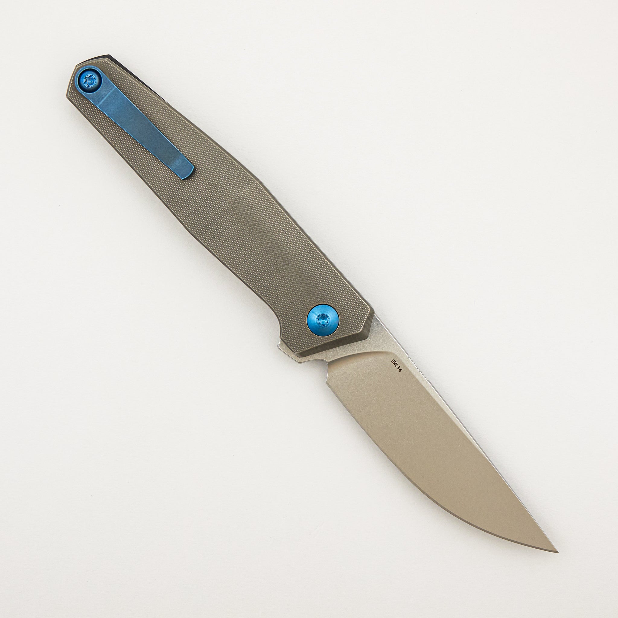 Toko - Grey/Blue Titanium Handle - RWL34 Blade #358