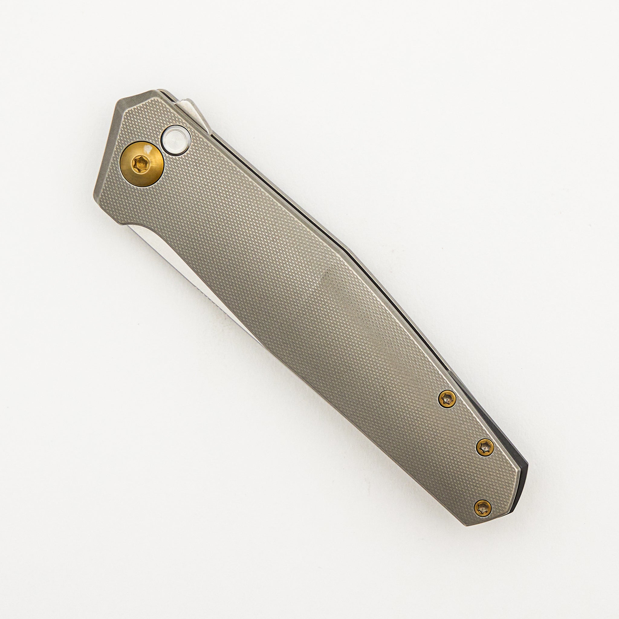 Toko - Grey/Amber Titanium Handle - Zirconium Backspacer - RWL34 Blade