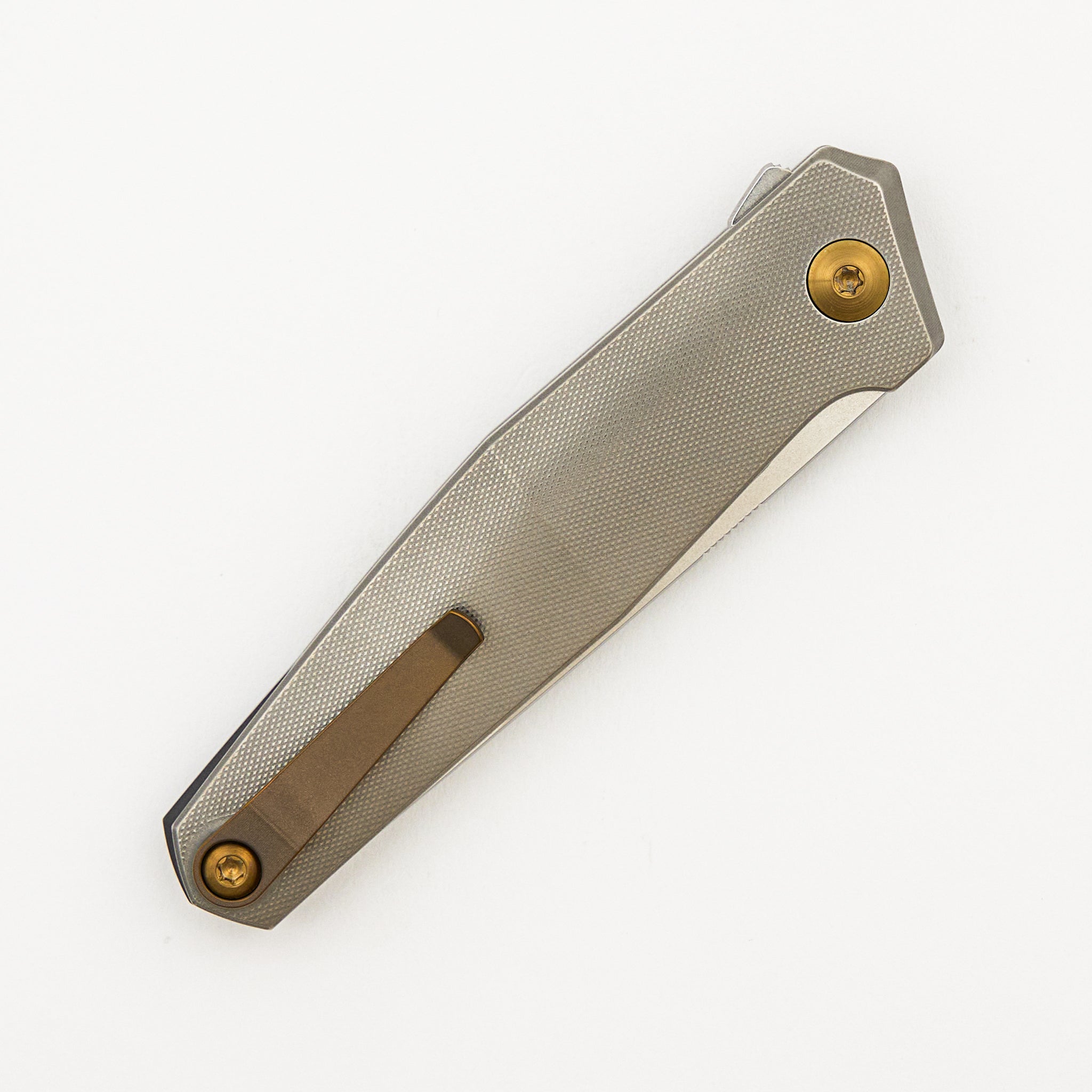 Toko - Grey/Amber Titanium Handle - Zirconium Backspacer - RWL34 Blade