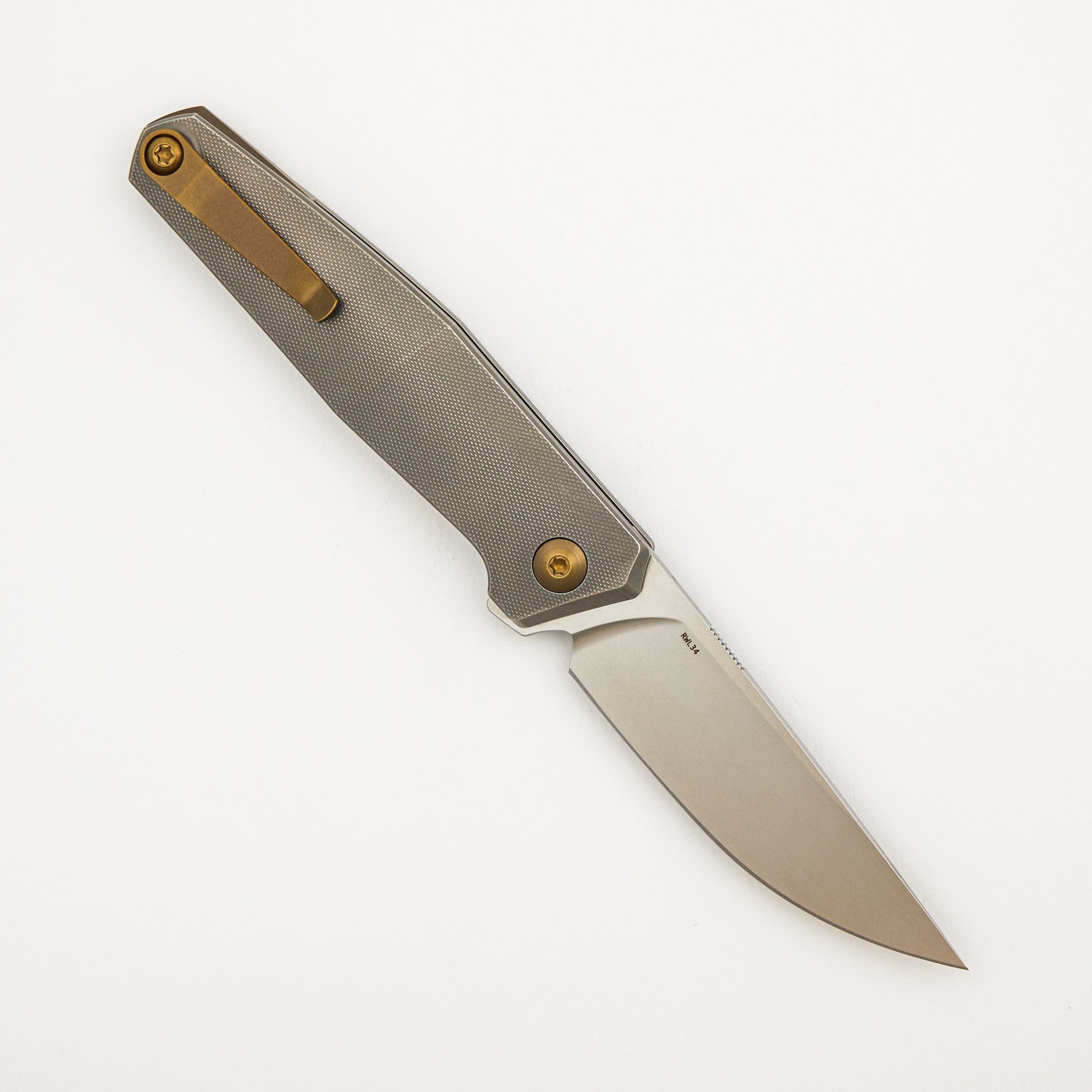 Toko - Grey/Amber Titanium Handle - RWL34 Blade