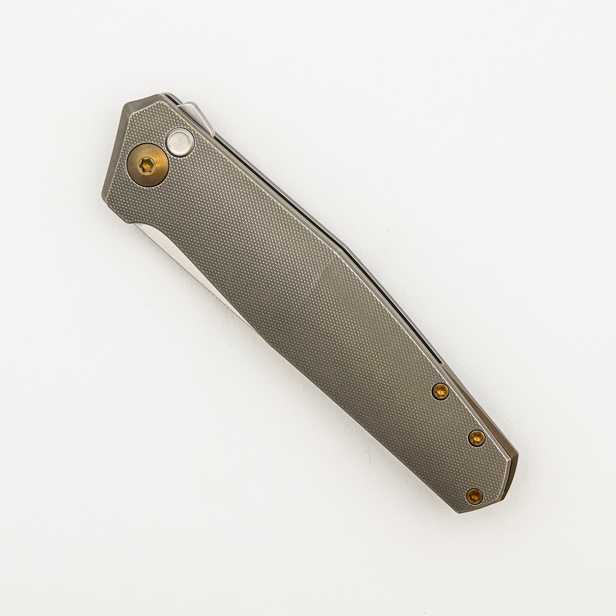 Toko - Grey/Amber Titanium Handle - RWL34 Blade