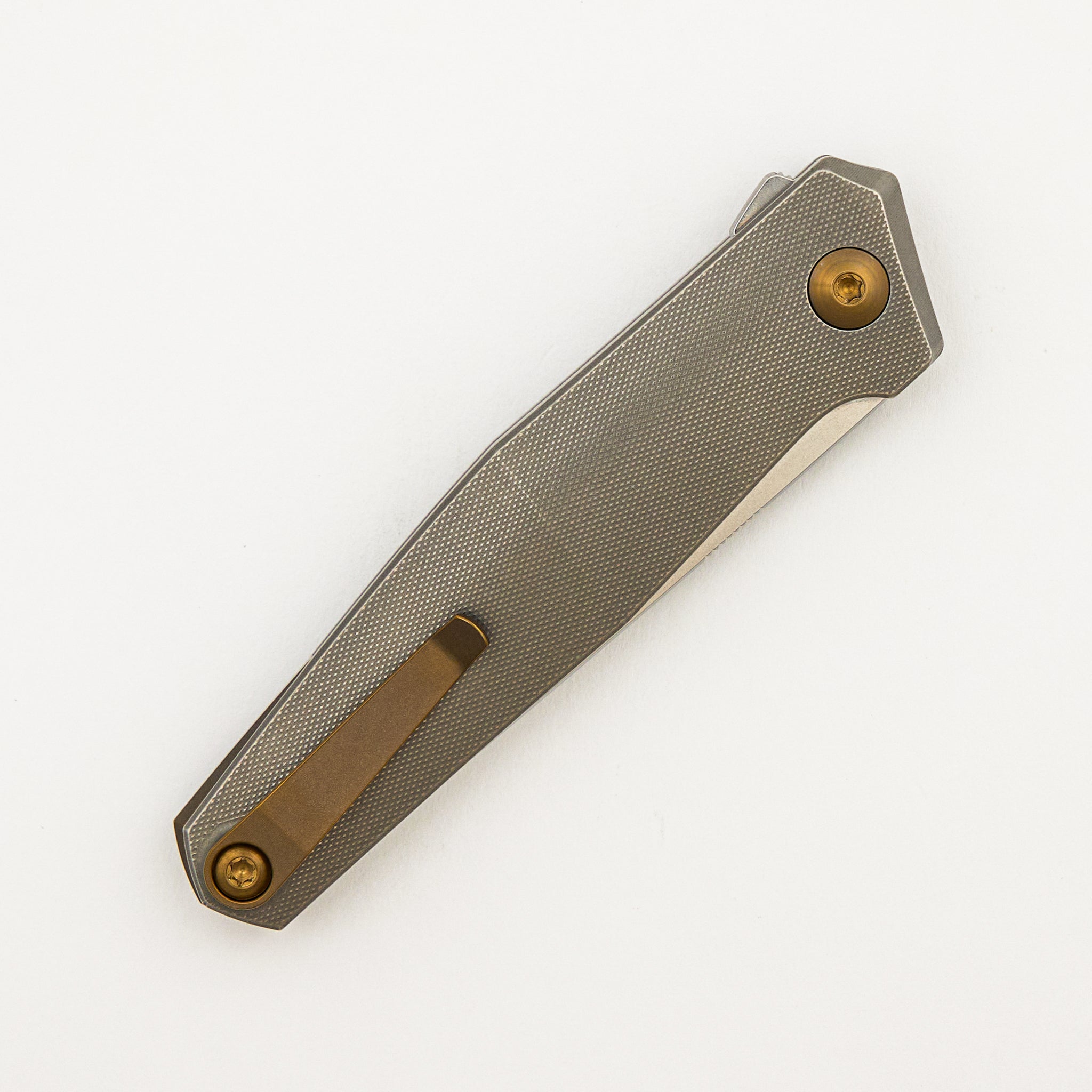 Toko - Grey/Amber Titanium Handle - RWL34 Blade