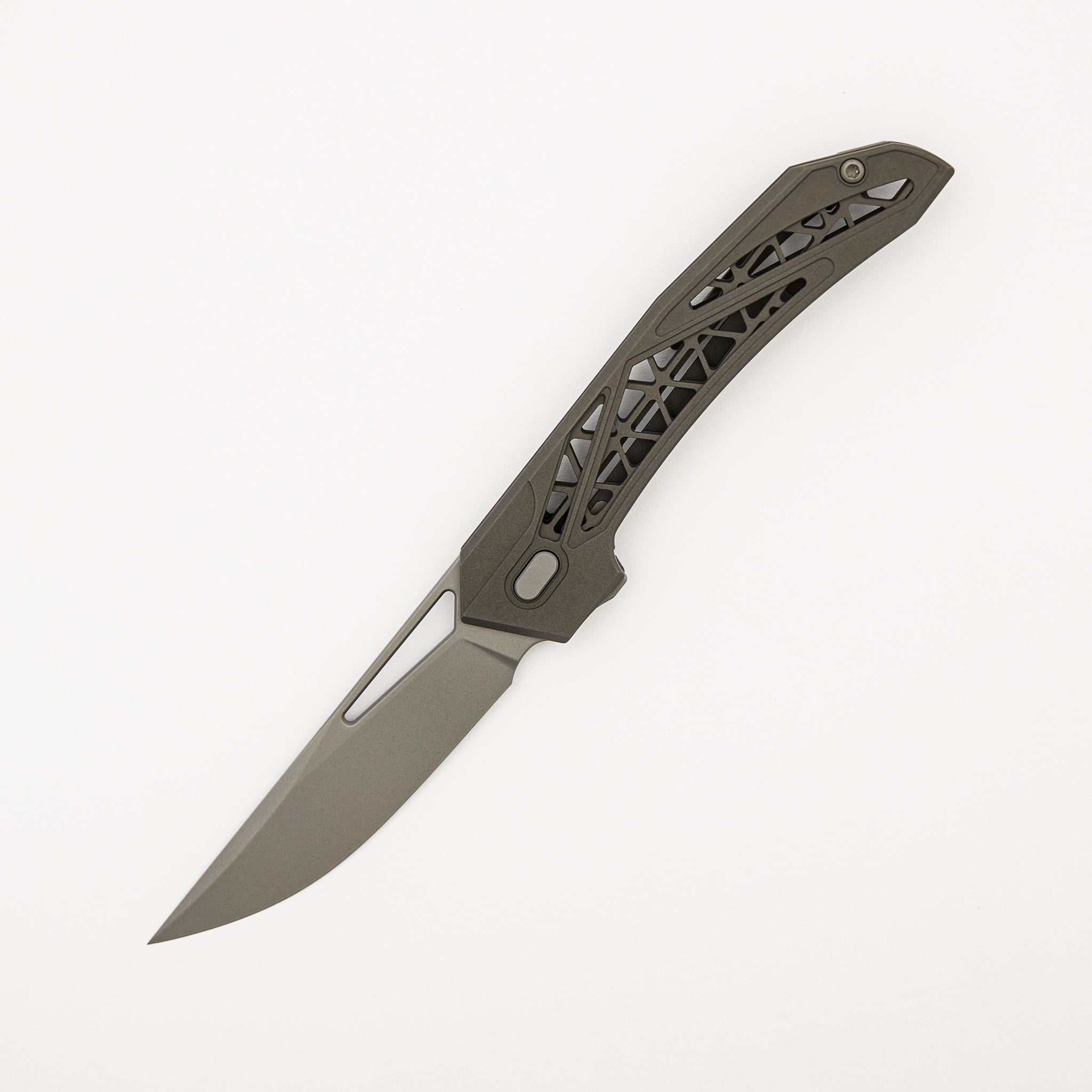 Topaza - LLK490-1 - Dark Bead Blast Titanium Handle - Bead Blast MagnaCut Blade