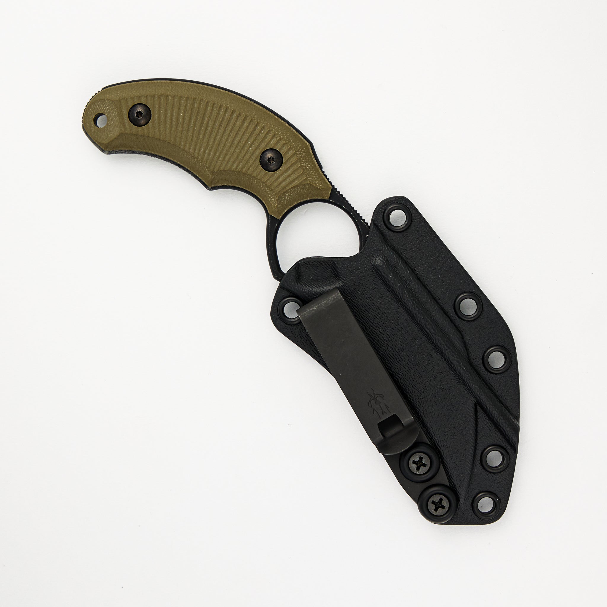 BASTINELLI CREATIONS HARPY – DARK STONEWASH – OD GREEN G10 HANDLE