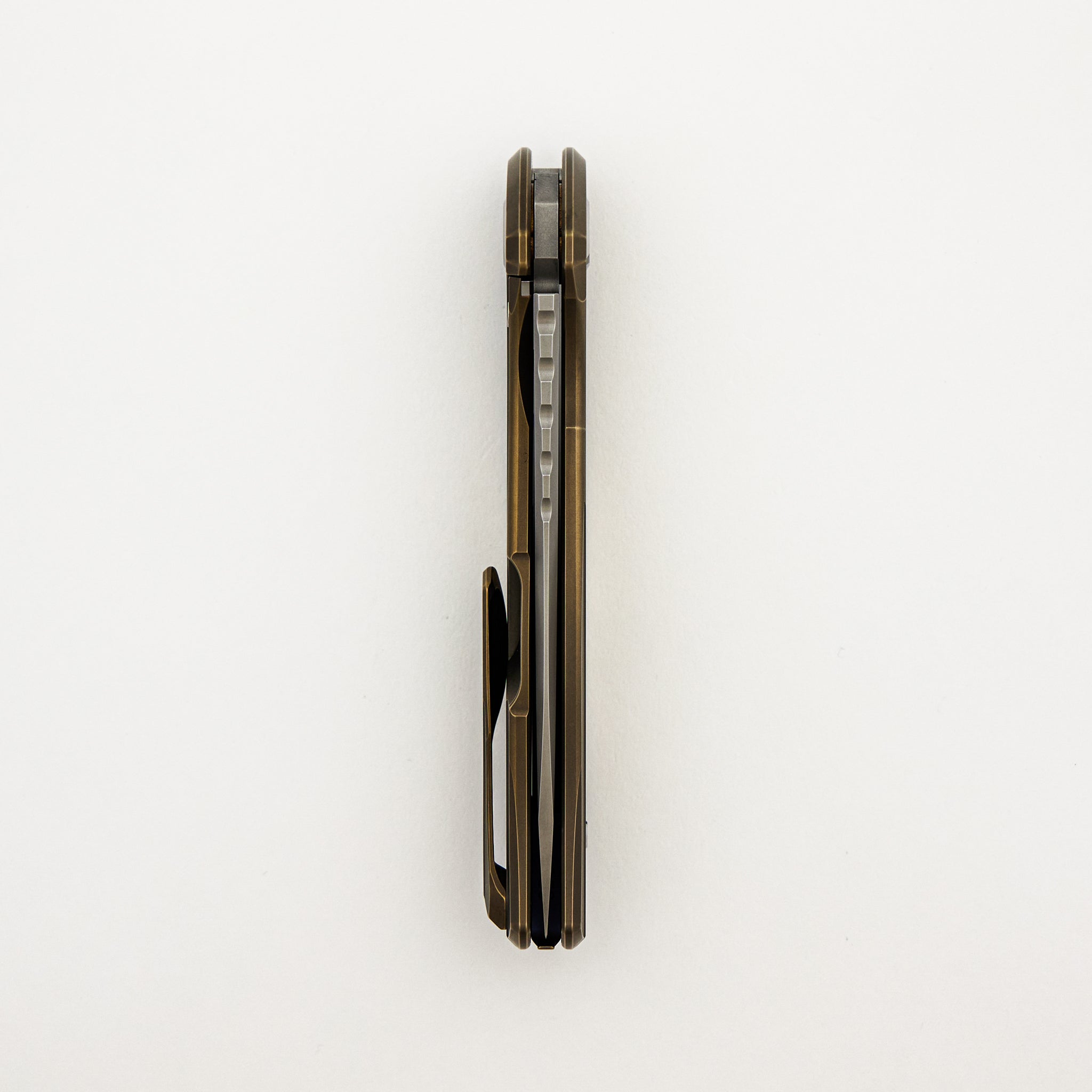 F95 Braces - S90V Blade - Bronze Titanium Handle - Purple Accents - Wa